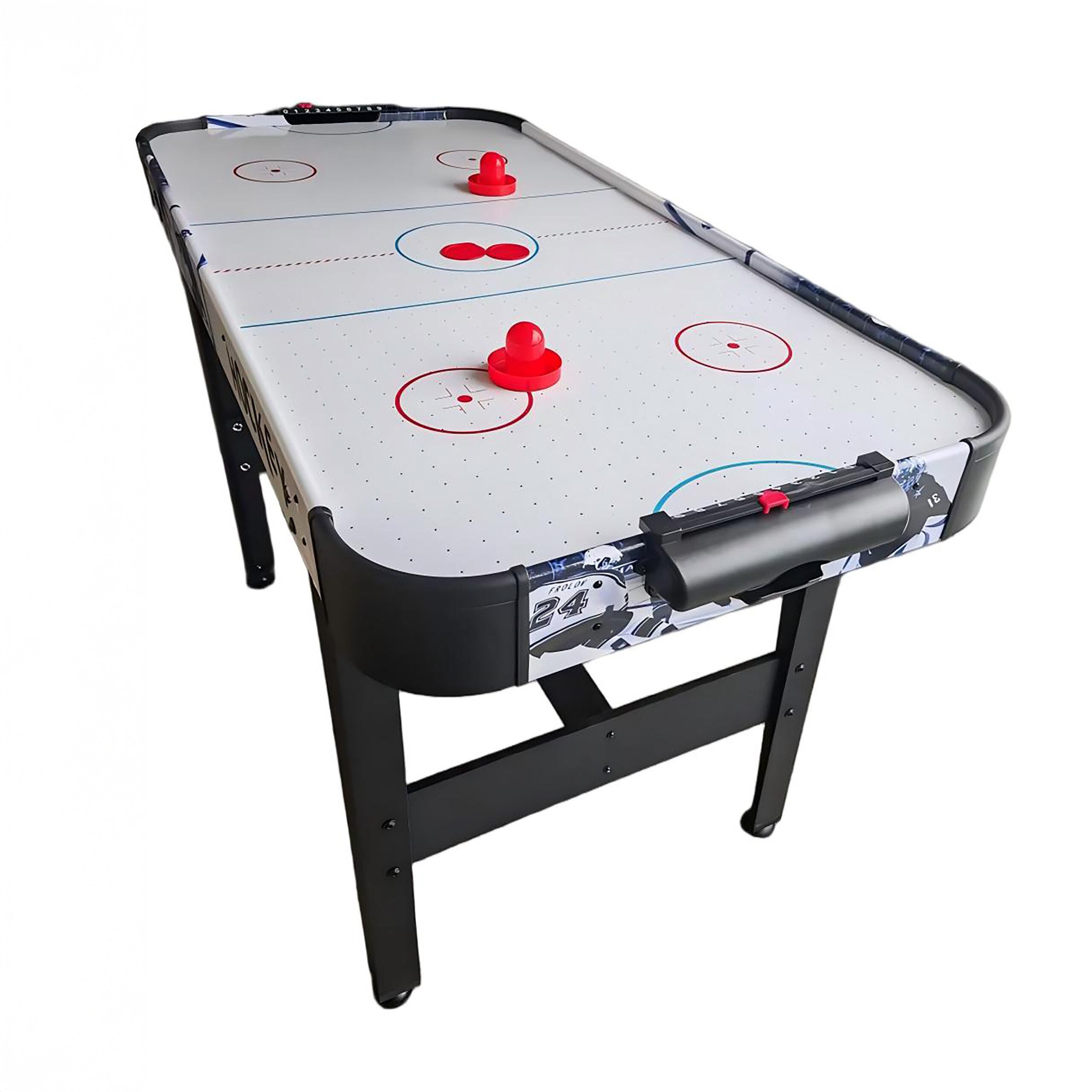 relaxdays Air-Hockeytisch Airhockey Tisch für Kinder mit Gebläse