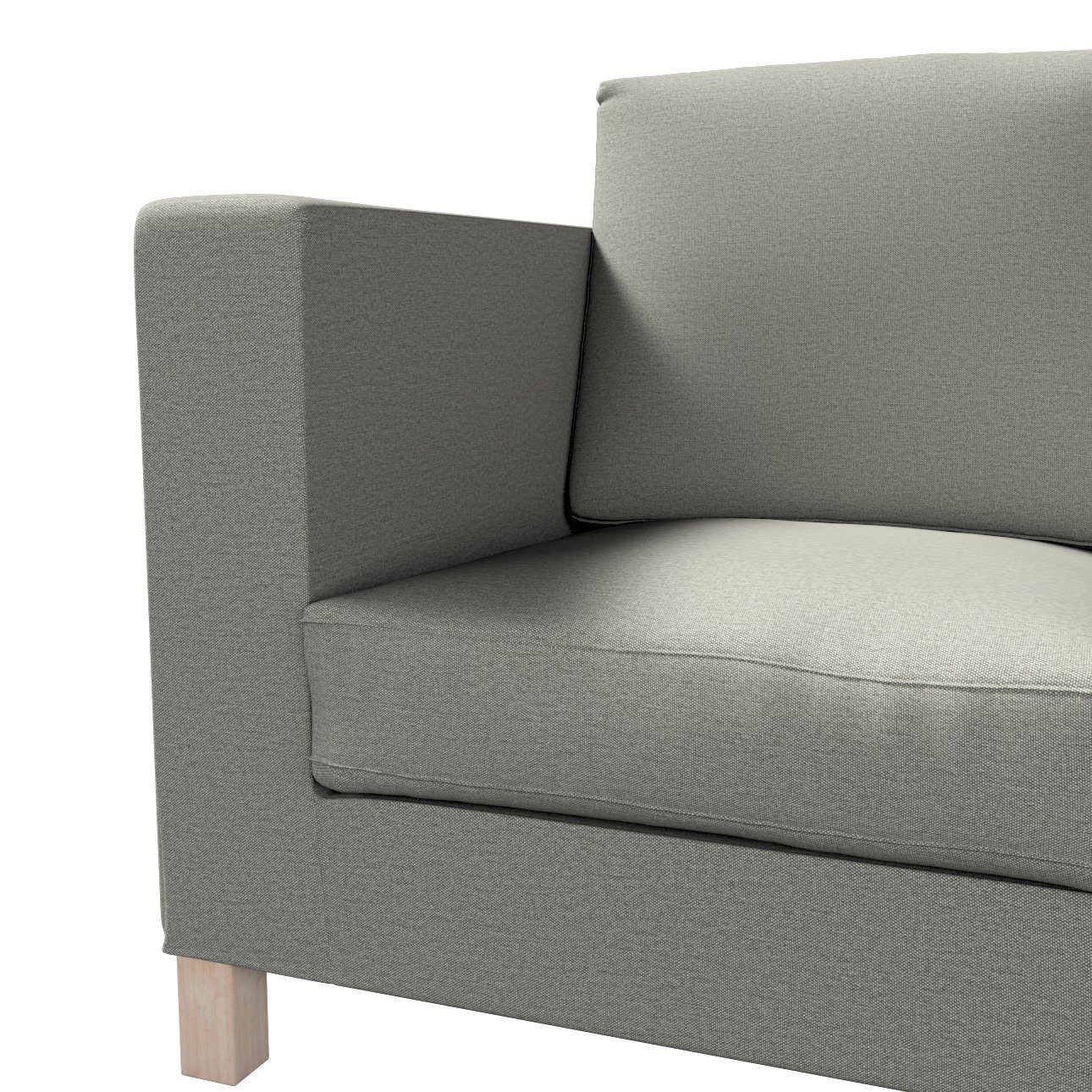 Sofahusse Karlanda 3-Sitzer Sofa Dekoria Etna, kurz, grau ausklappbar nicht