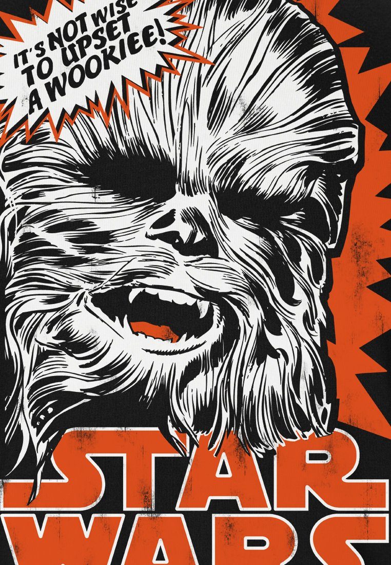 LOGOSHIRT T-Shirt Chewbacca - Krieg Star der mit Sterne Wars-Frontdruck