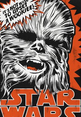 LOGOSHIRT T-Shirt Chewbacca - Krieg der Sterne mit Star Wars-Frontdruck