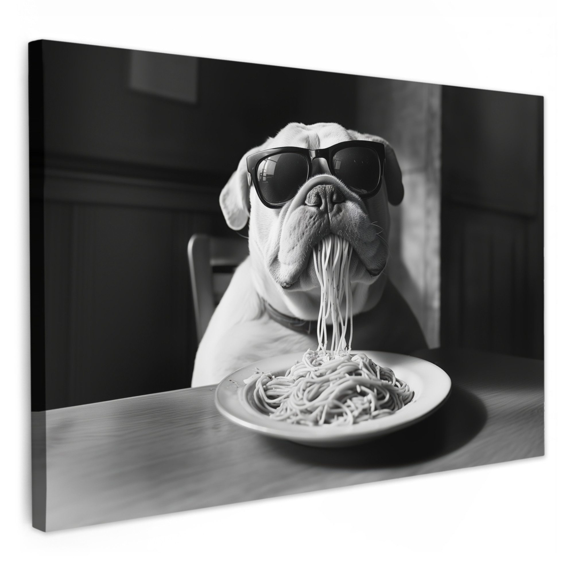 OneMillionCanvasses® Leinwandbild Hund - Bulldogge - günstig online kaufen