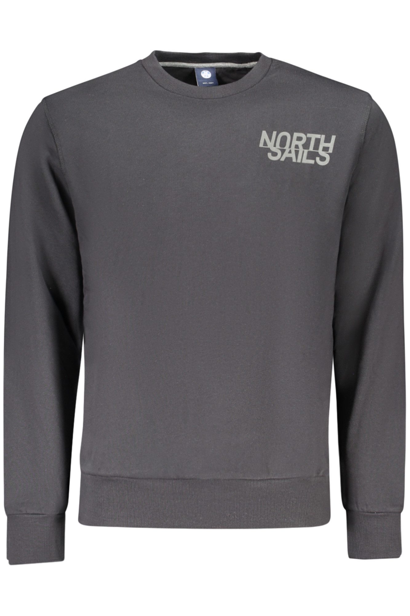 North Sails Sweatshirt Schwarzes Herren-Sweatshirt langarm mit Rundhals