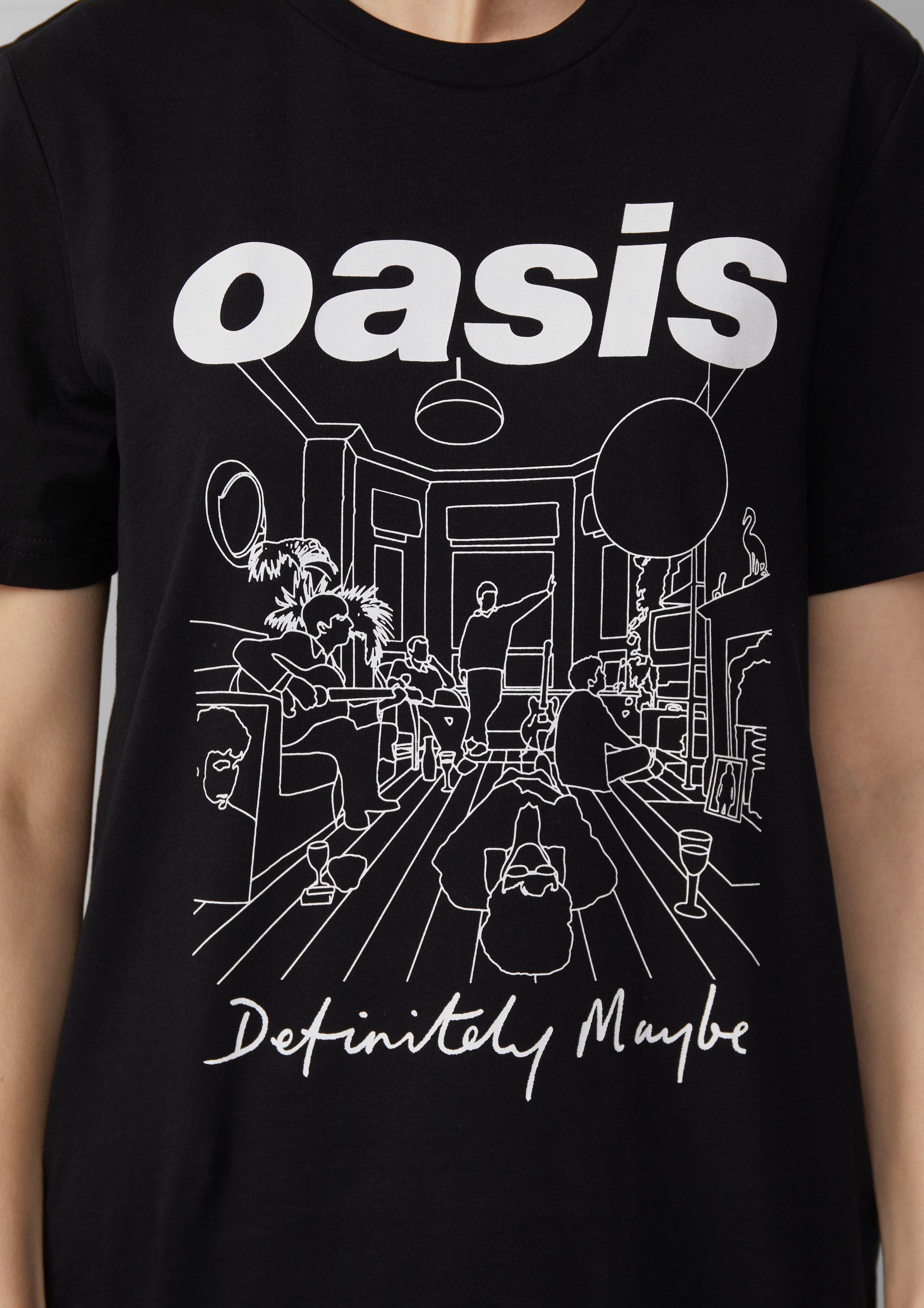 QS Kurzarmshirt Oasis® Band-Shirt günstig online kaufen