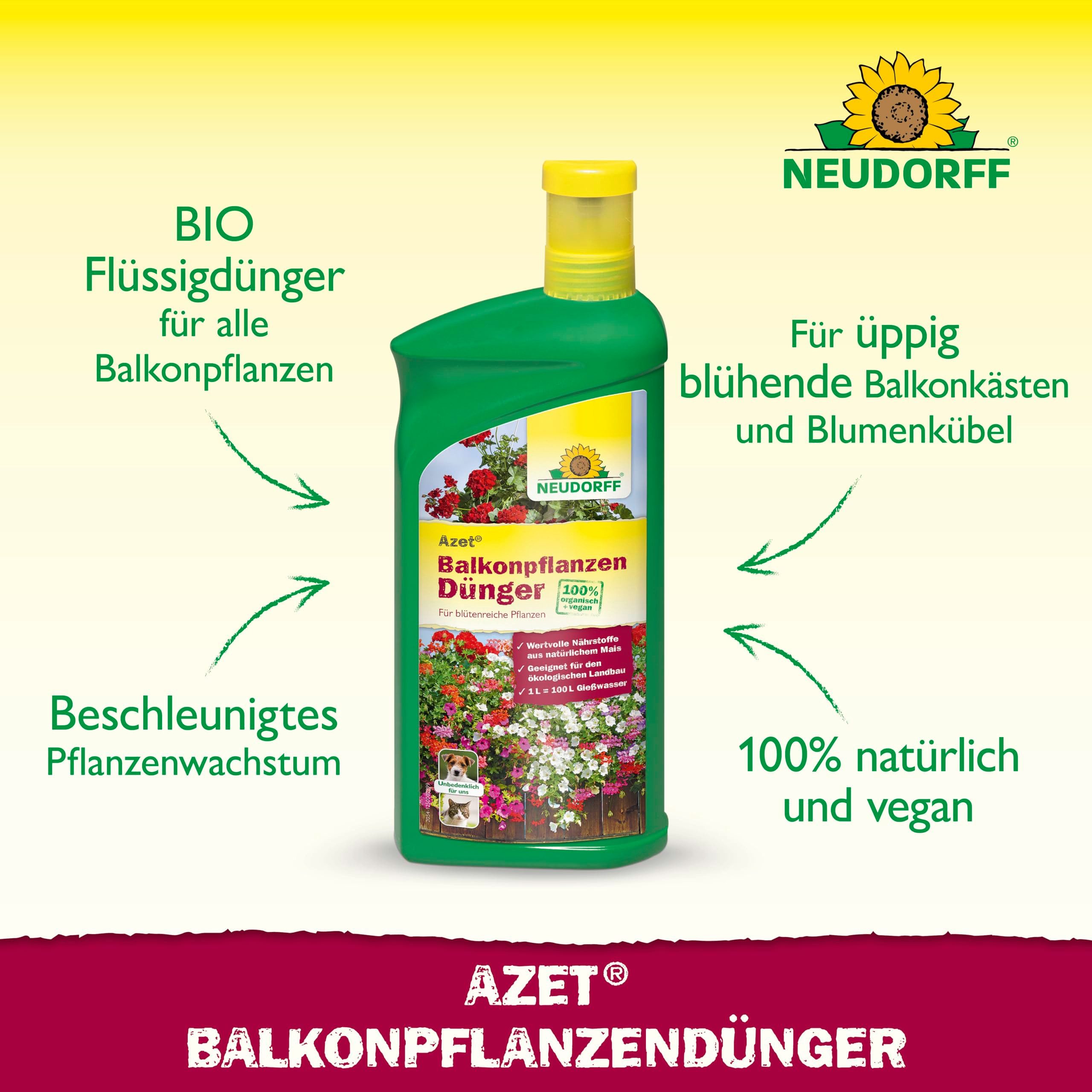 Neudorff Rasendünger Bio - Azet BalkonpflanzenDünger günstig online kaufen