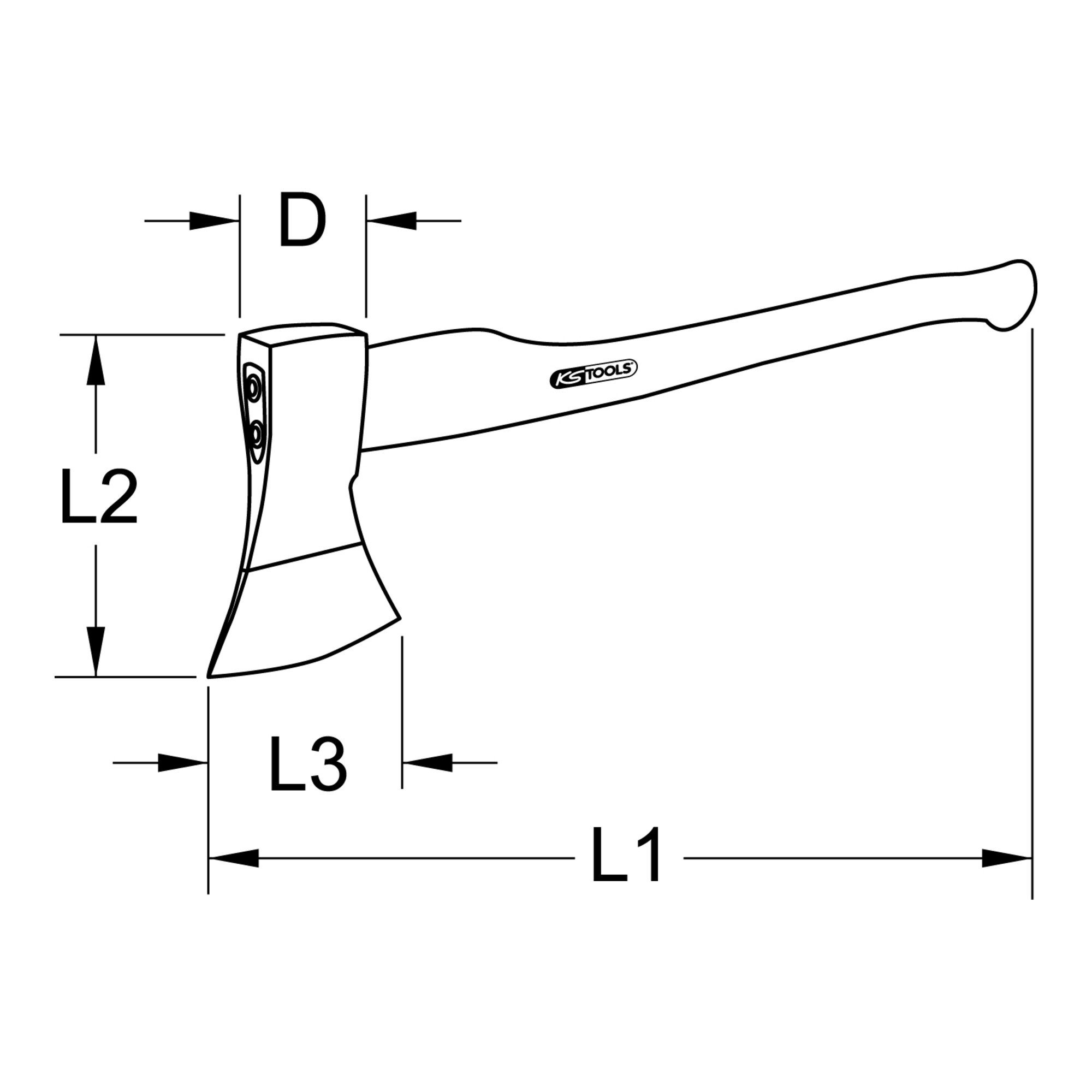 KS Tools Beil KS Tools BRONZEplus Axt 900 mm