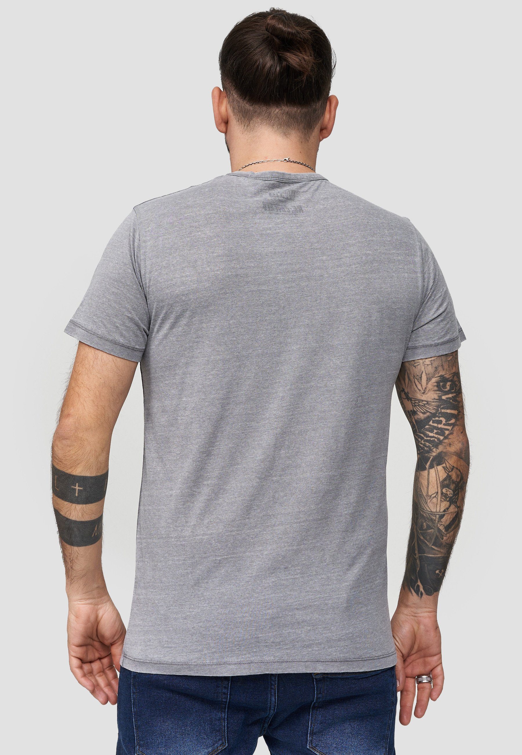 Light Recovered City T-Shirt Bio-Baumwolle zertifizierte GOTS Grau Marvel Logo Grey