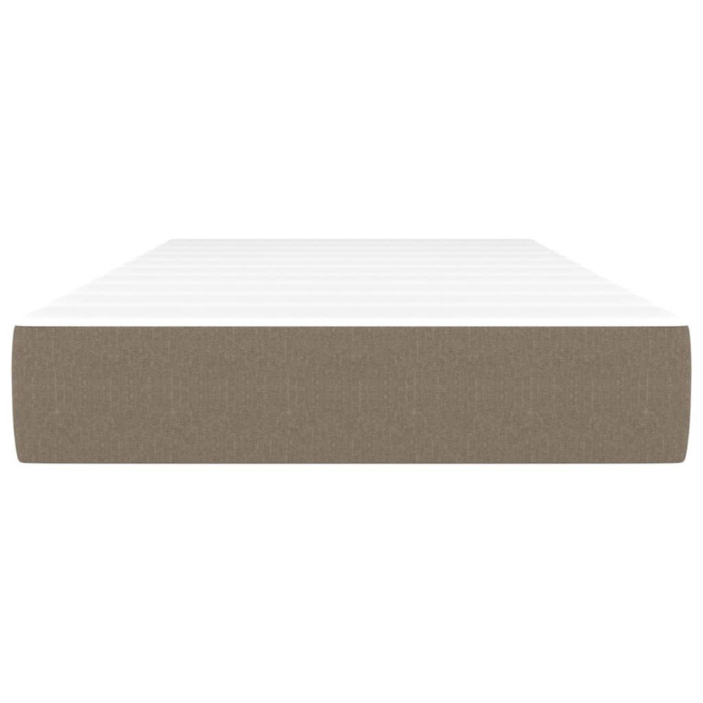 Boxspringmatratze Taschenfederkernmatratze Taupe 80x200x20 cm Stoff, günstig online kaufen