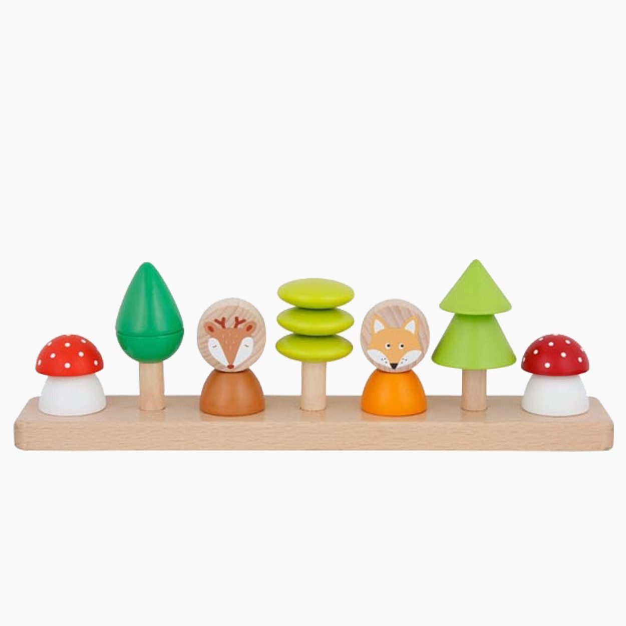 Lernspielzeug Farben- und Formensortierspiel Kleine Waldfreunde