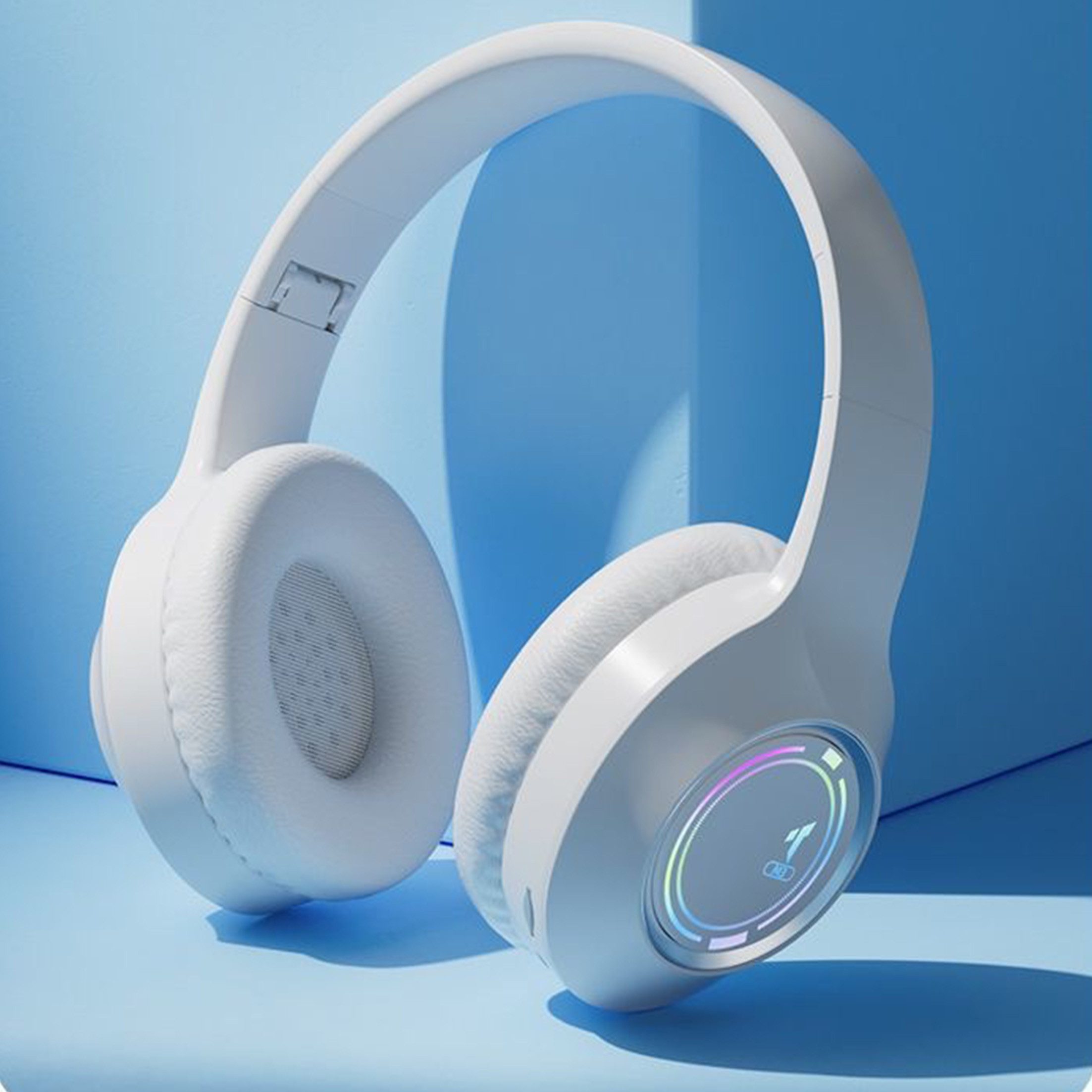 Diida Bluetooth-Kopfhörer,Gaming-Headsets,Hifi-Klangqualität,Faltbares Over-Ear-Kopfhörer (TF-Speicherkarte/Kabel/Bluetooth)