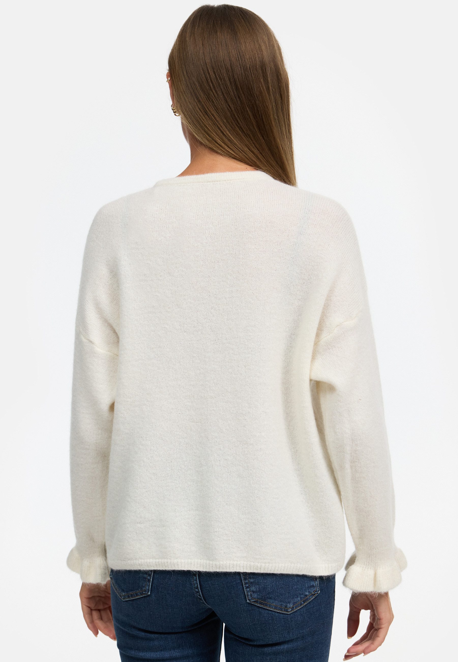 Decay Strickjacke Jacke-01 (1-tlg) Unifarbe