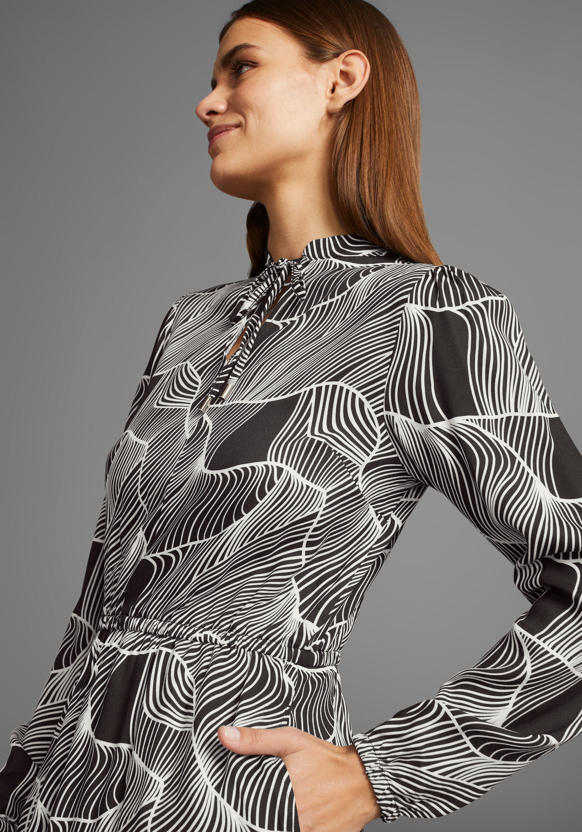 HECHTER PARIS Midikleid, mit modischen Print günstig online kaufen