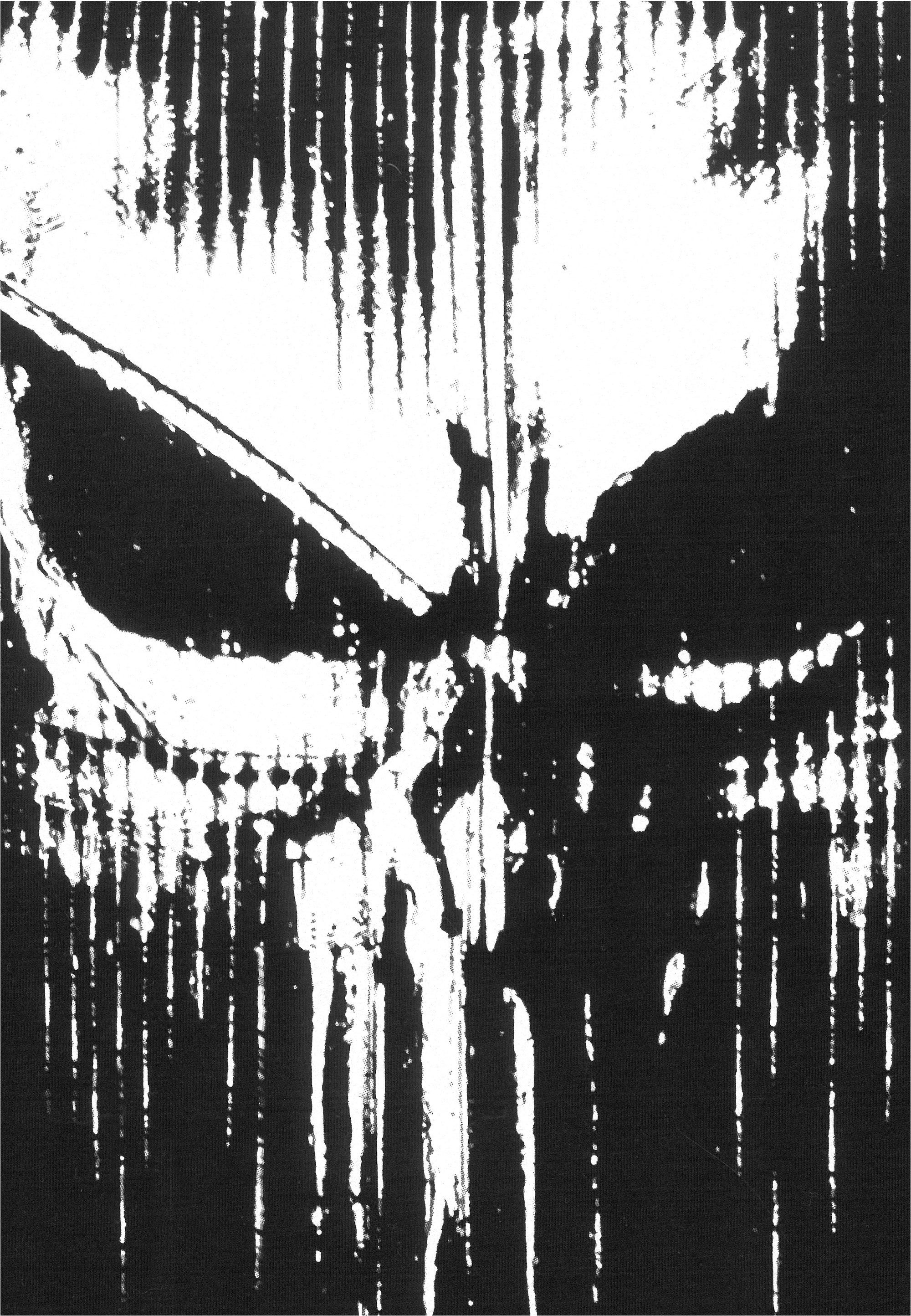 LOGOSHIRT T-Shirt Marvel - Punisher Striped Skull mit coolem Print – Bild 5 von 5