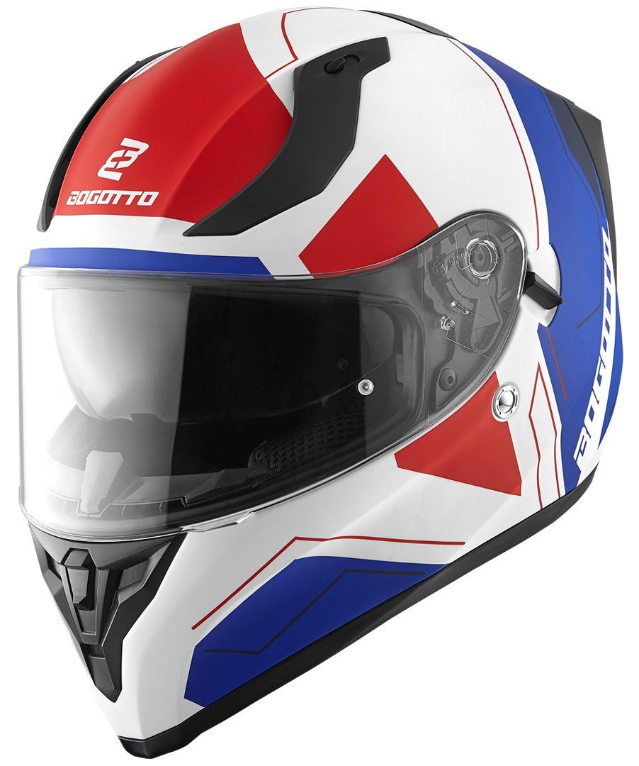 Bogotto Motorradhelm V128 Strada Helm, Integriertes Sonnenvisier
