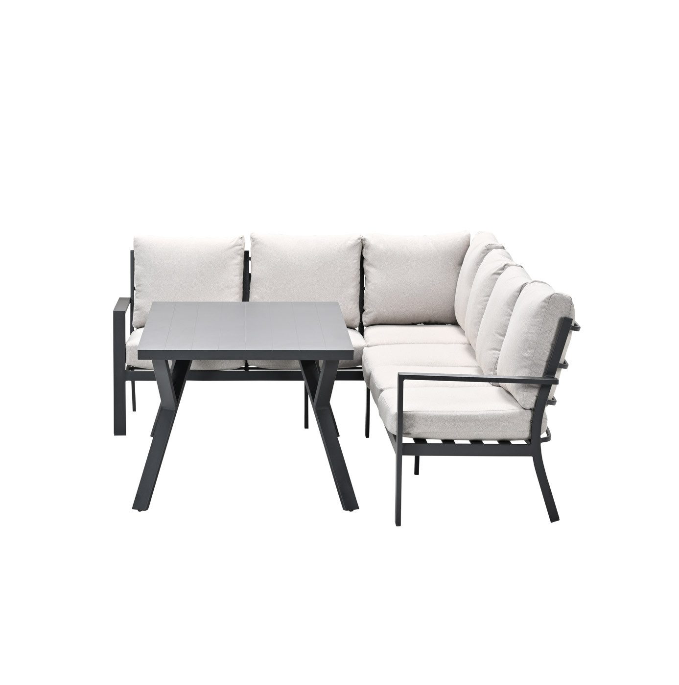Garden Impressions Gartenlounge-Set Sergio Premium Essgruppe Ecklounge Gartenmöbelset 3-teilig, (3-tlg)