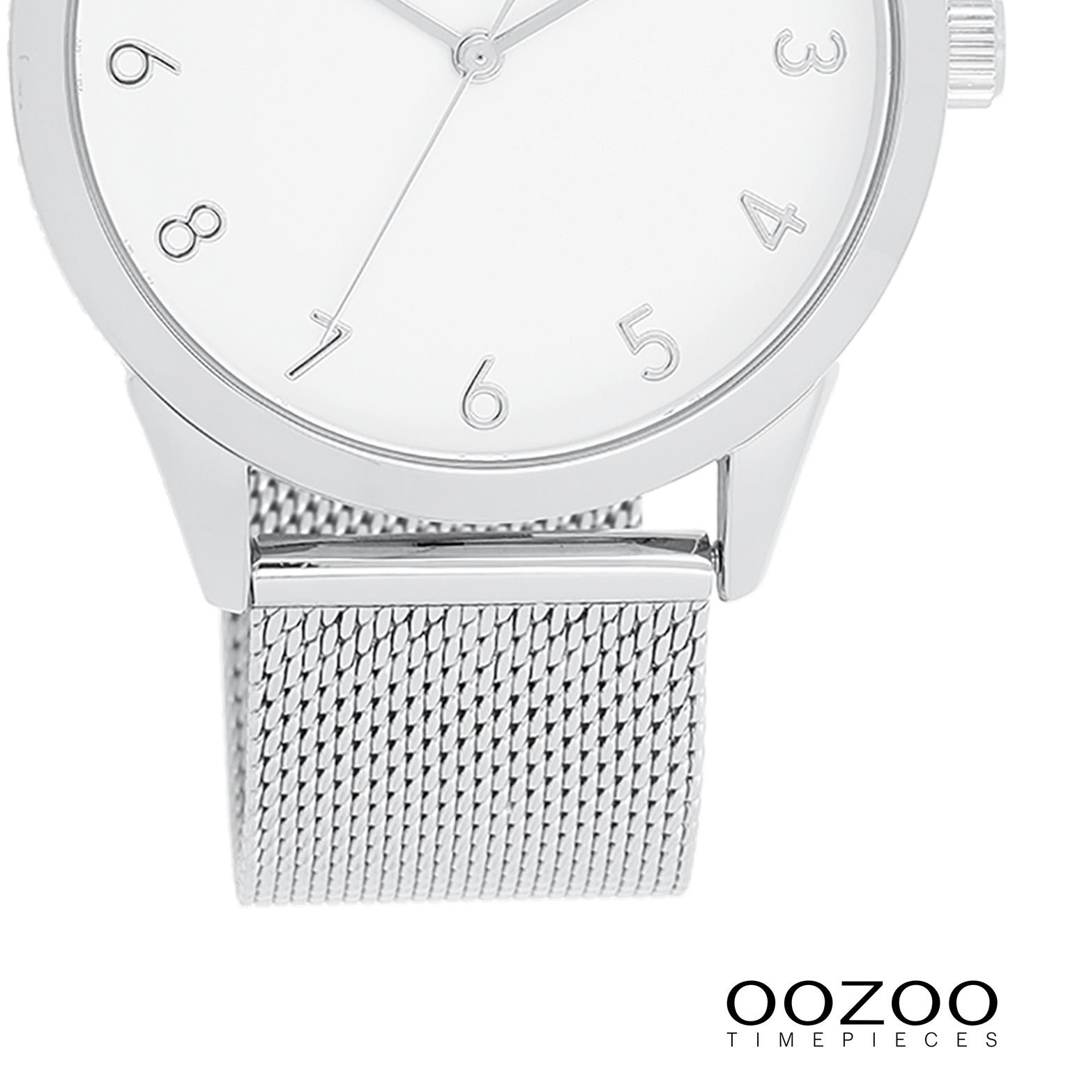 OOZOO Quarzuhr Oozoo Damen Armbanduhr Timepieces Analog, (Analoguhr), Damenuhr rund, groß (ca. 40mm) Metallarmband, Fashion-Style