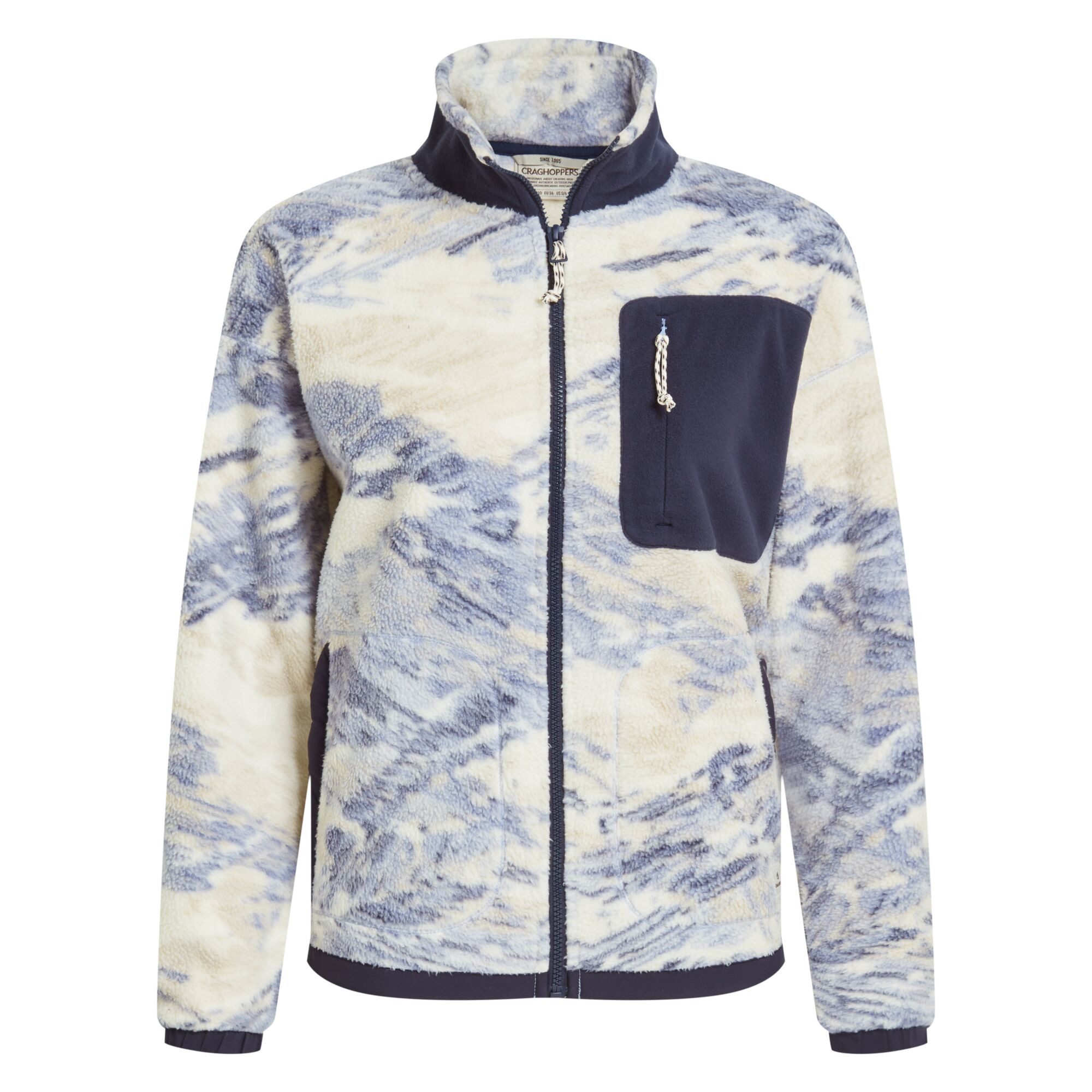 Craghoppers Trekkingjacke Craghoppers - Damen Microfleece Jacke Fleecejacke Sanaa, blue