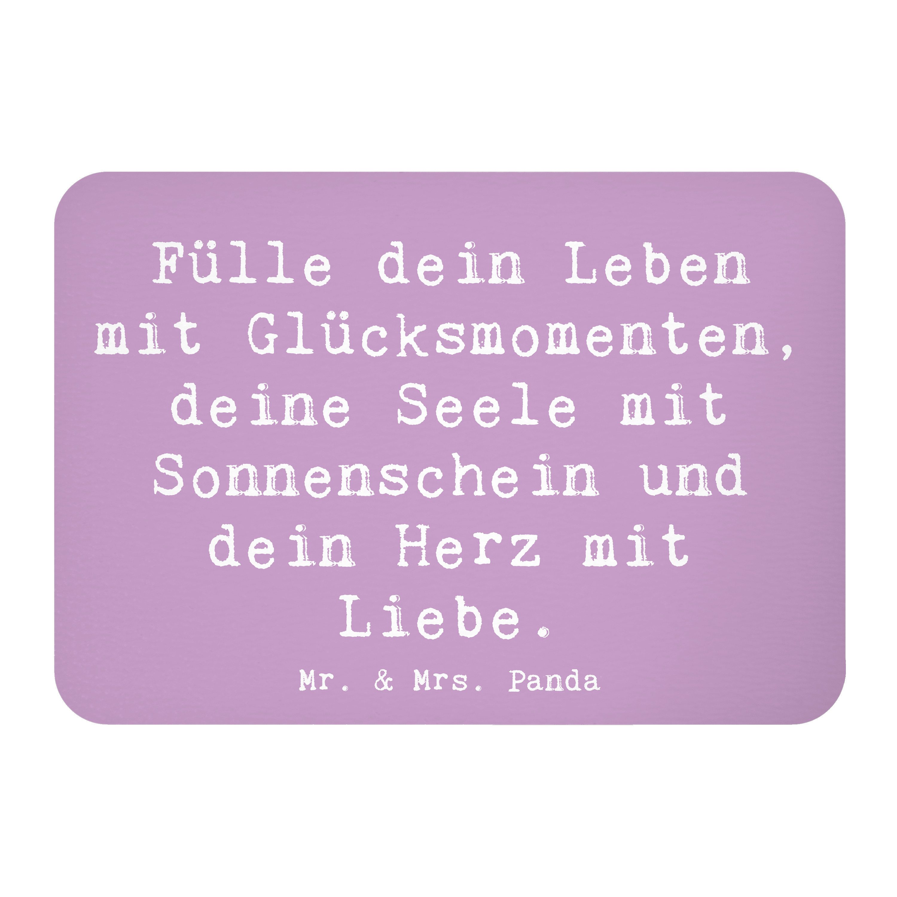 Magnet Spruch Leichtigkeit im Leben - Lavendeltraum - Geschenk, Herz, Wohlbe