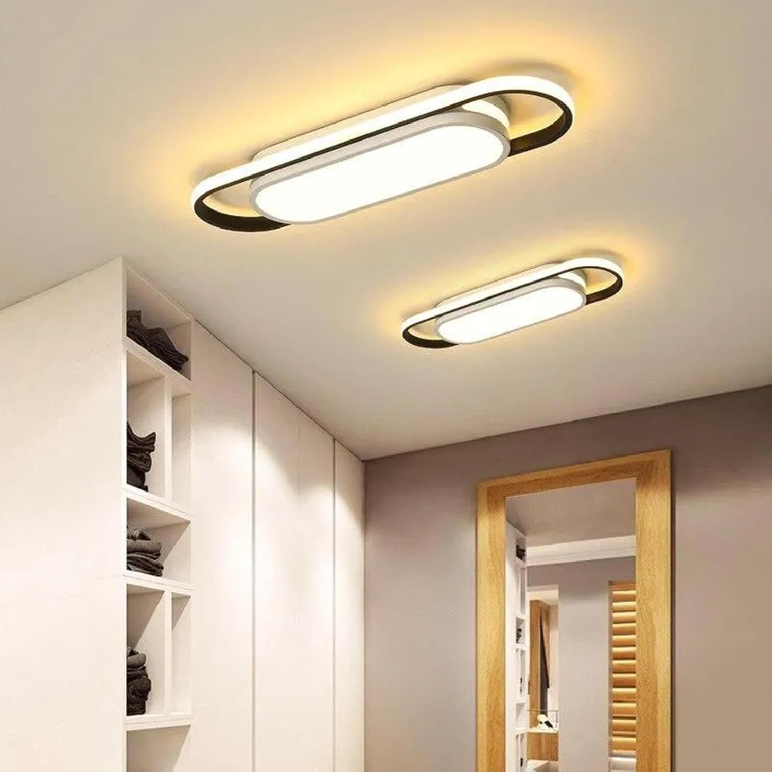 Riserva LED Deckenleuchte Büro Deckenleuchte,Einstellbare Farbtemperatur,ovales Design