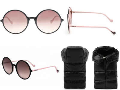 MONCLER Sonnenbrille Moncler Eyewear Sunglasses Acetate Round ML0044 Sonnenbrille Glasses B