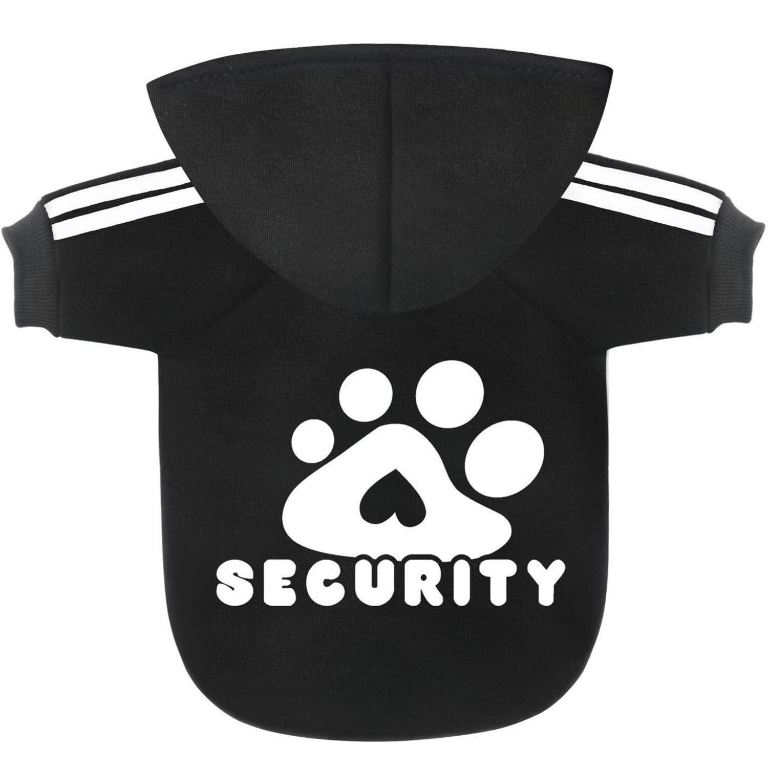 LuxusKollektion Hundepullover Hunde Hoodie SECURITY Gr XS schwarz