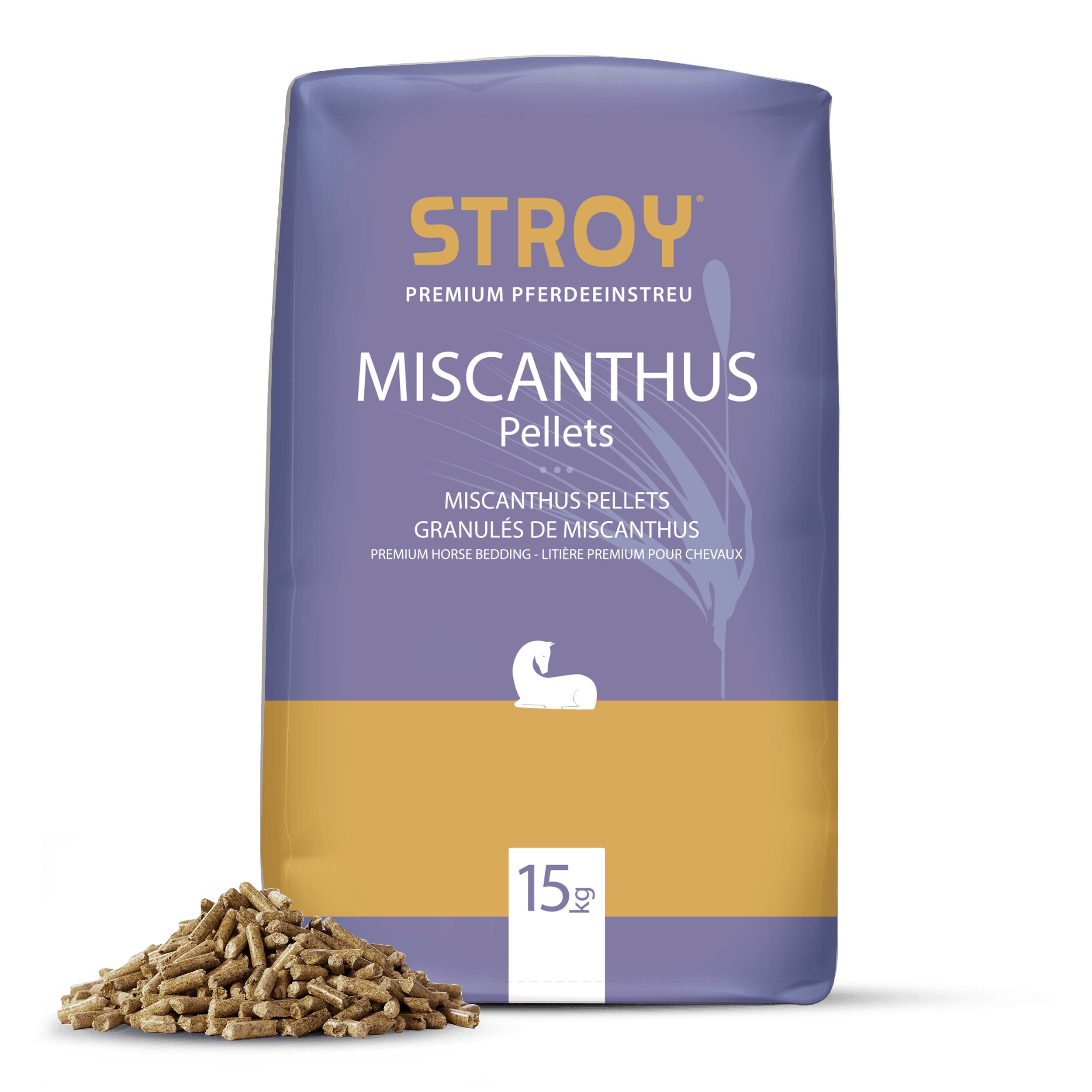 STROY Strohpellet-Einstreu Miscanthus Pellets Einstreu (Paket, 1-tlg)