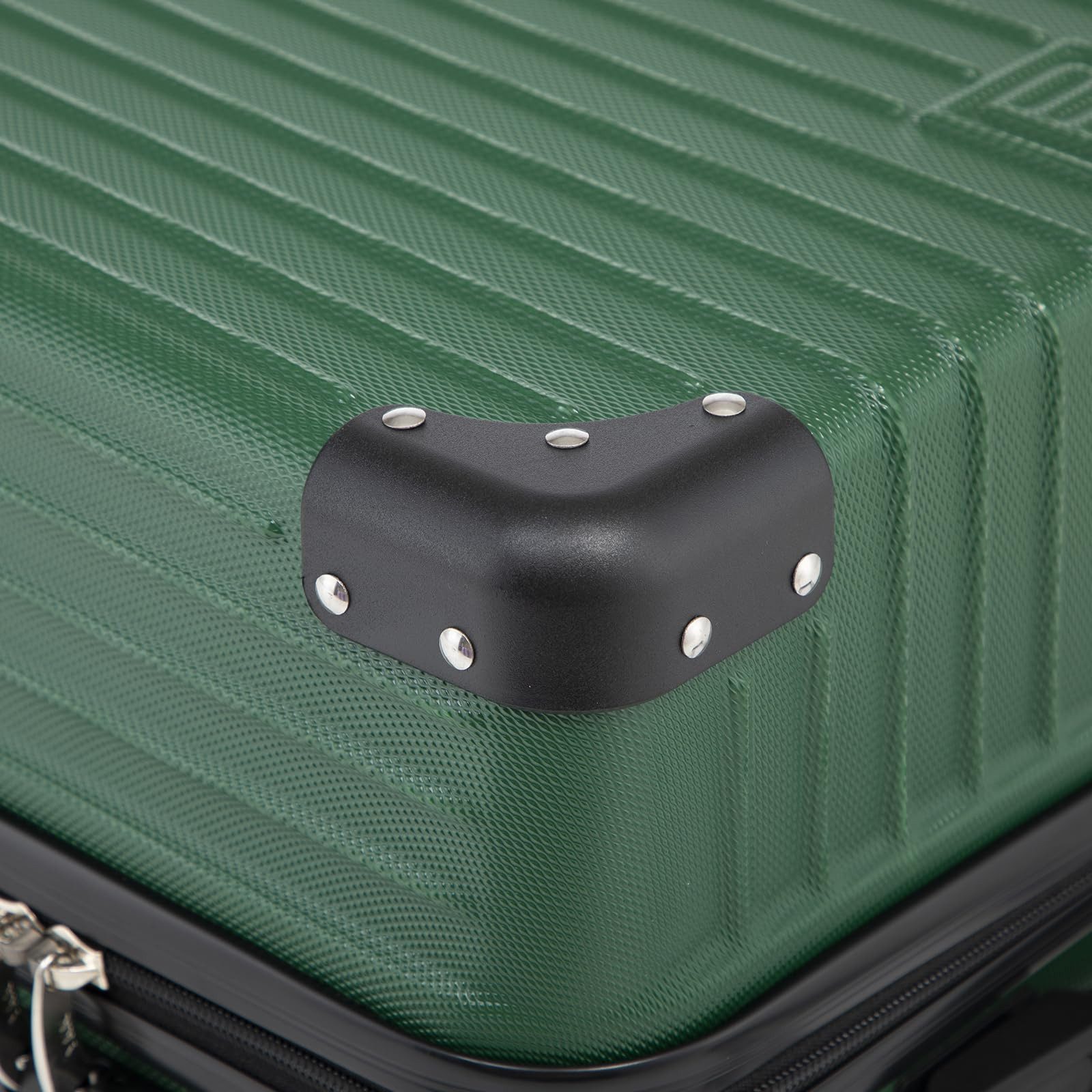 YONSLY Hartschalen-Trolley Premium Reisekoffer Hartschalen-Trolley Kabinenkoffer, 4 Rollen, TSA-Schloss, YKK-Reißverschluss, austauschbare Rollen und Griffe