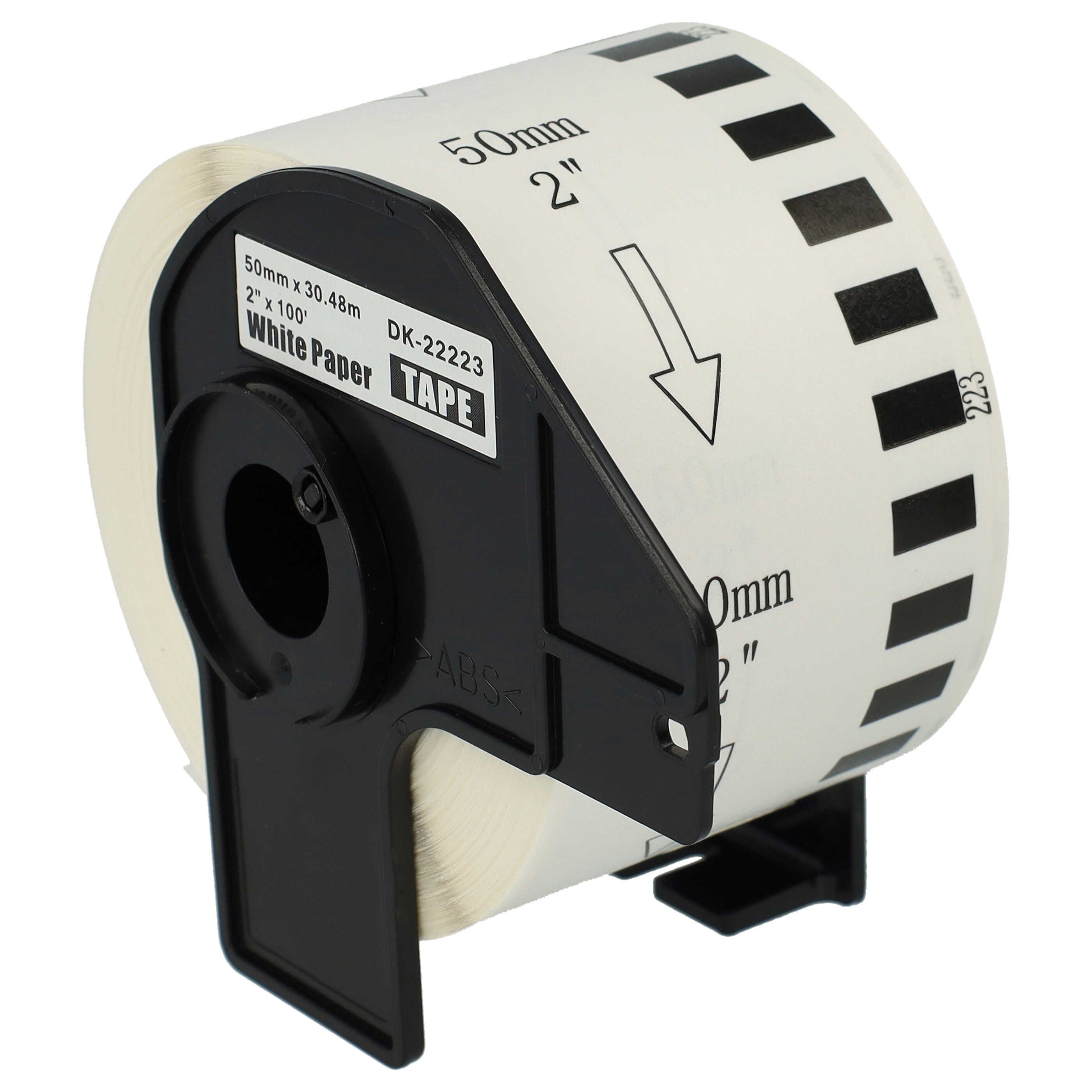 vhbw Etikettenpapier passend für Brother PT QL-600G, QL-650, QL650TD, QL-600R  Drucker &