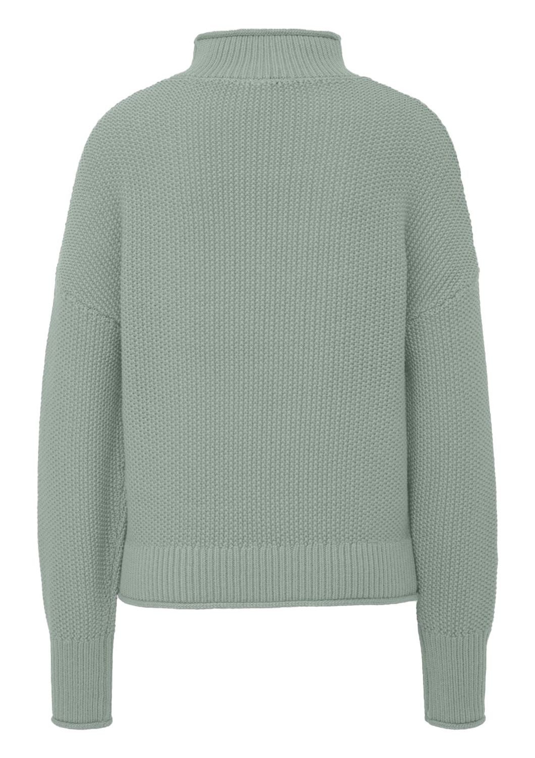 QS Stehkragenpullover Basic (1-tlg) mit Stehkragen und überschnittenen Schu günstig online kaufen