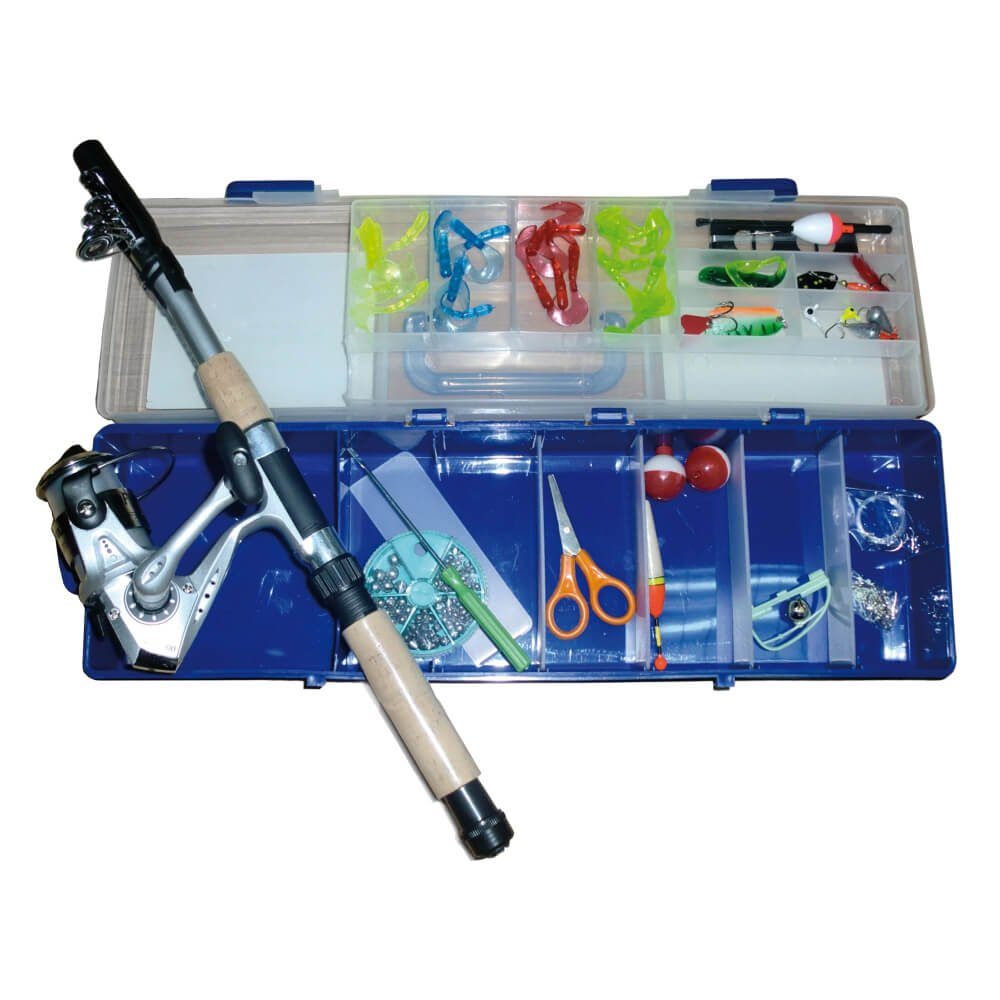 Spinnrute Jenzi Tele Ruten Set ECO Green Concept