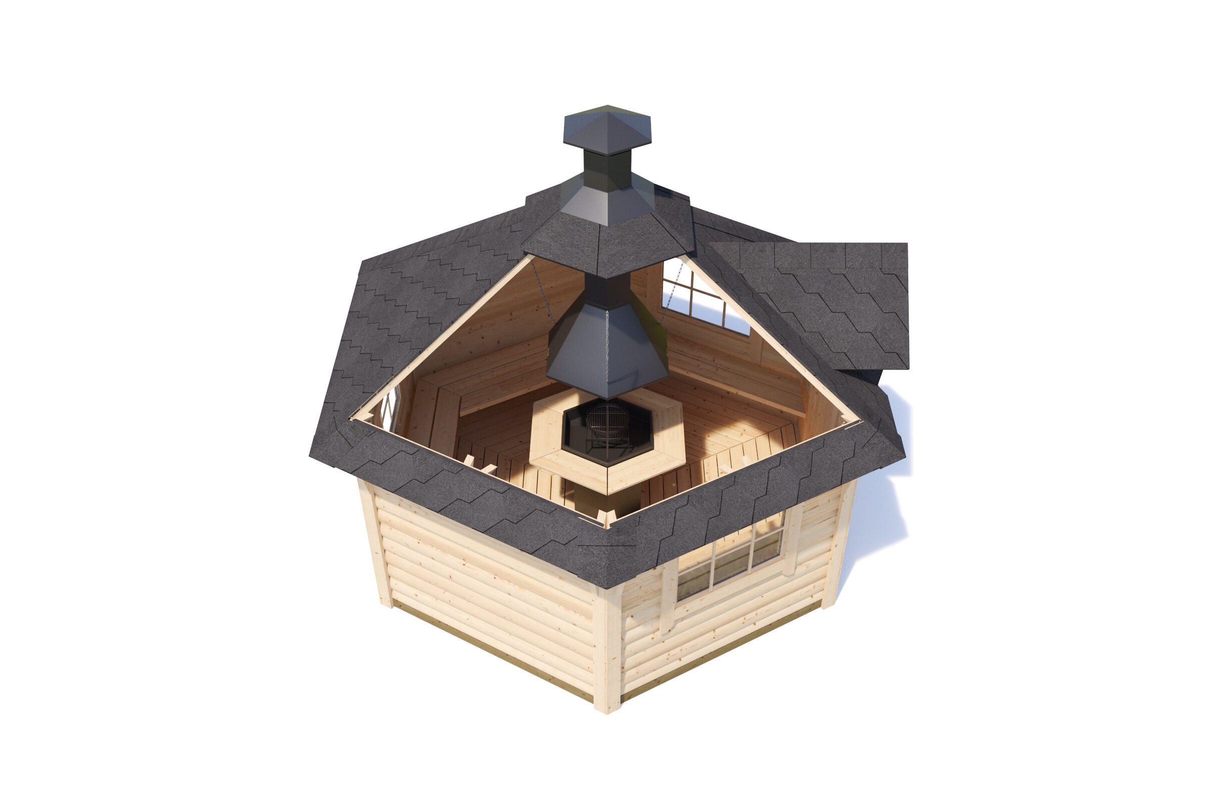 Fjordholz Grillkota Lasse 9,0m² DeLuxe