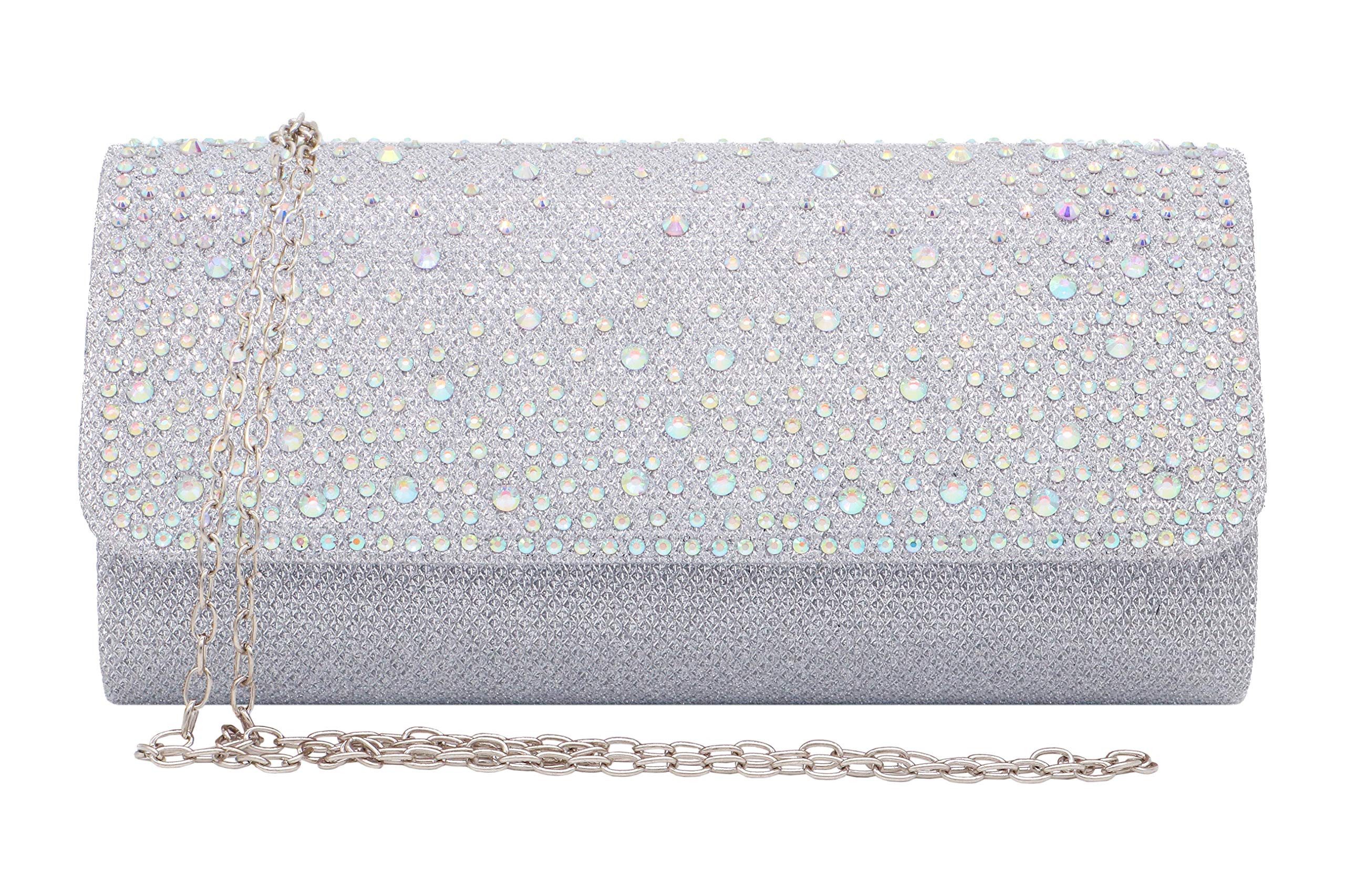 Coonoor Clutch Damen,Kettentasche, Glitzer Abendtasche, Schultertaschen, günstig online kaufen