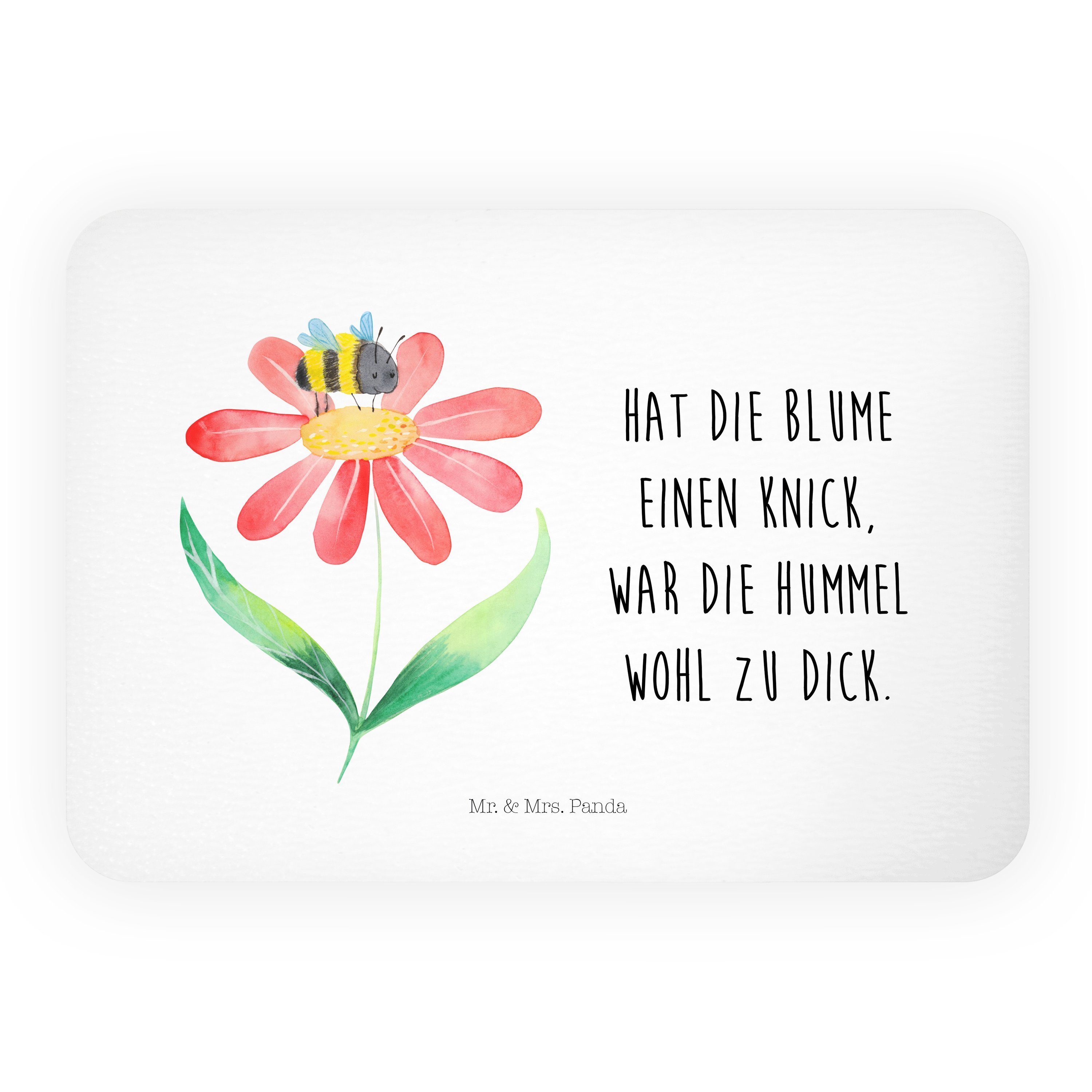 Mr. & Mrs. Panda Hummel Blume Weiß Geschenk, lustige Sprüche
