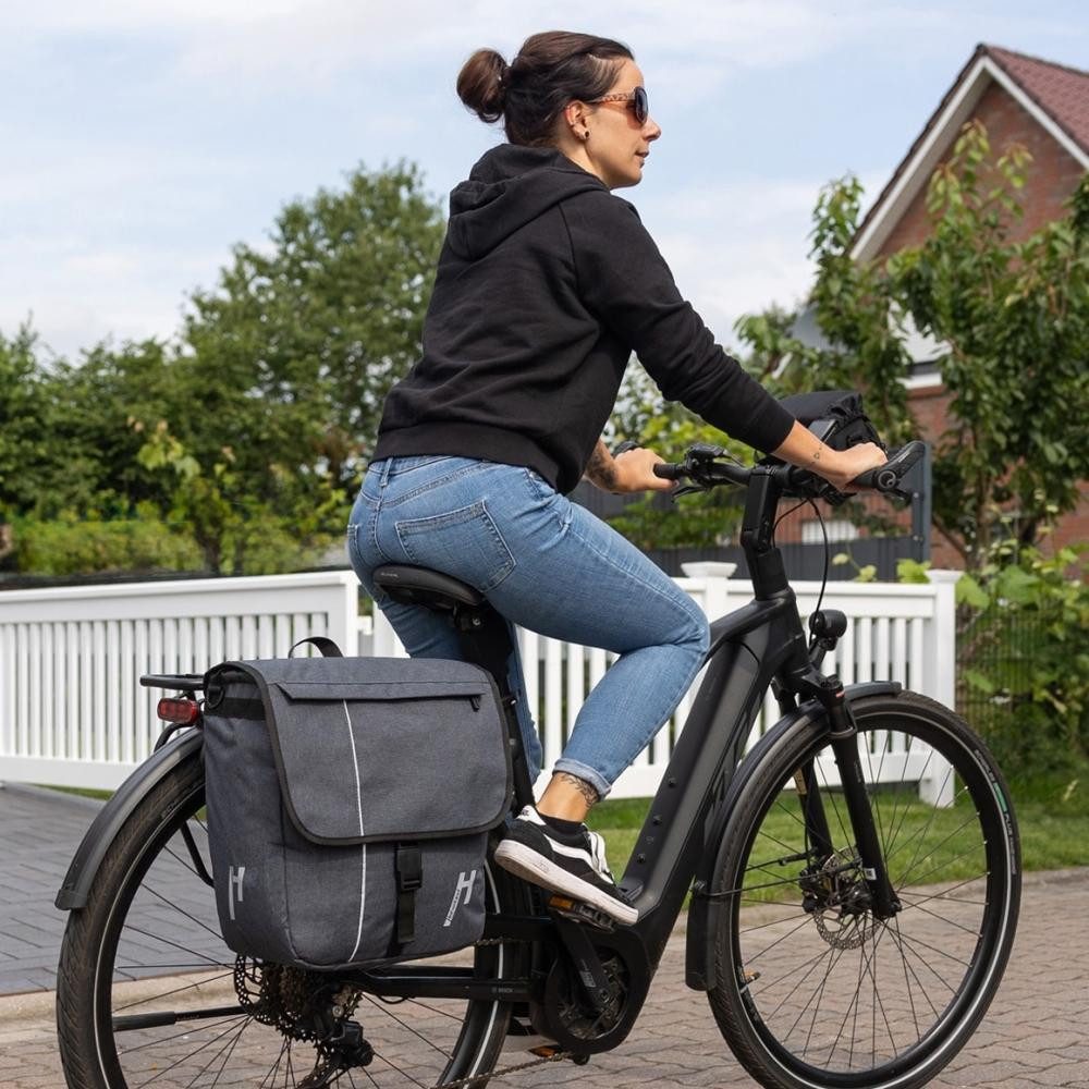 Haberland Fahrradtasche Haberland Einzeltasche 18l Street Work anthrazit - praktische City- &