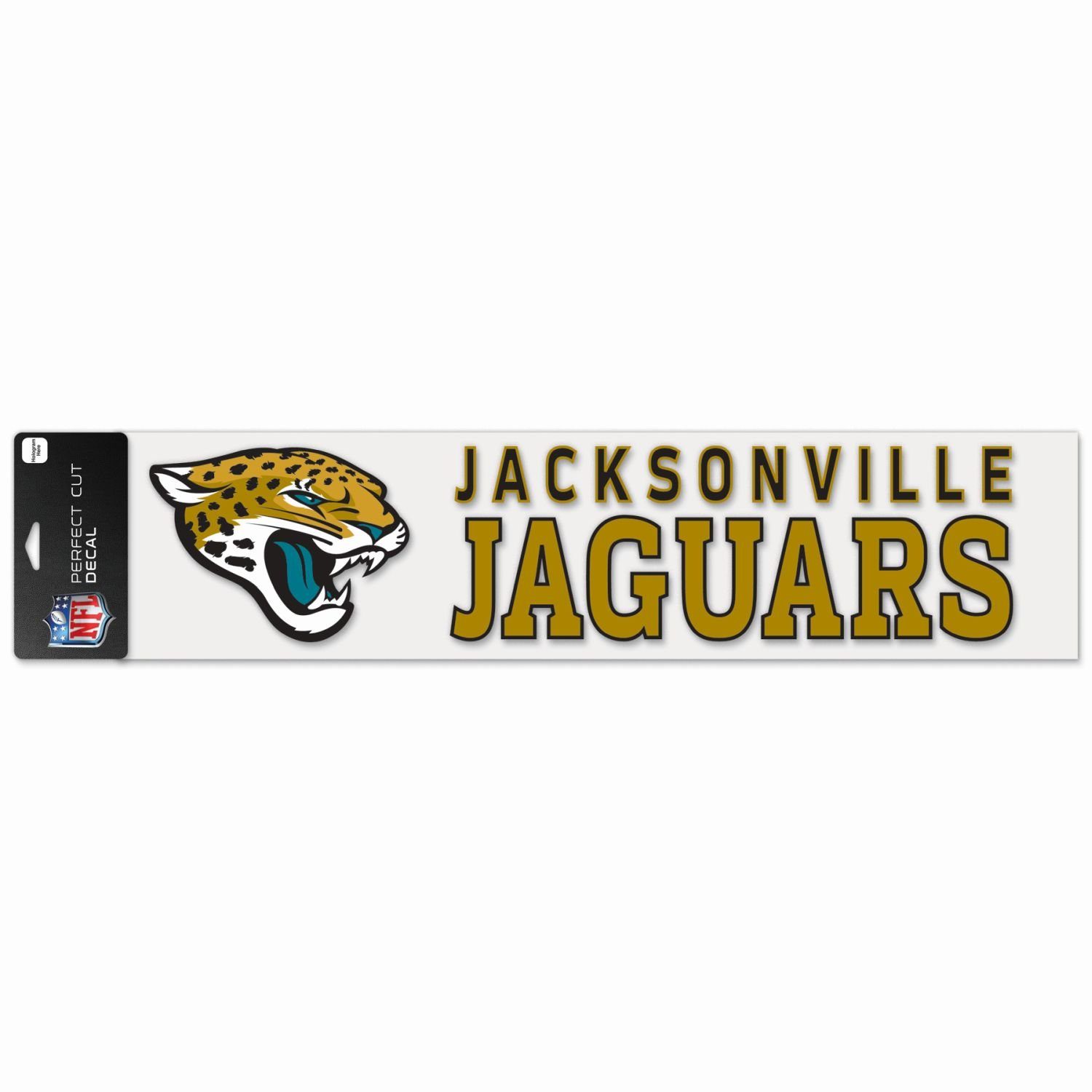 WinCraft Wanddekoobjekt Perfect Cut XXL 10x40cm Aufkleber NFL Teams Jacksonville Jaguars | Wandobjekte