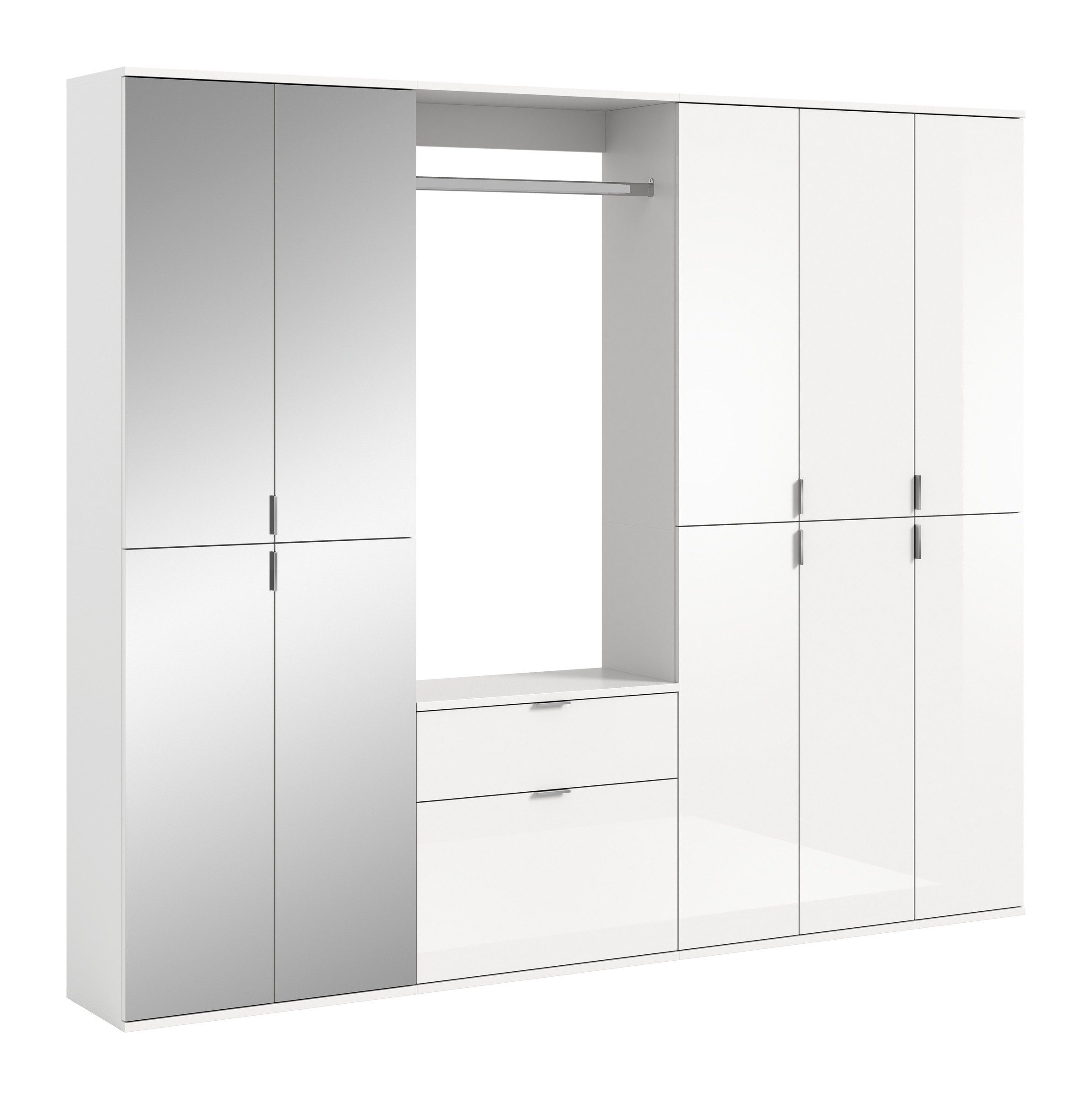 möbelando Garderoben-Set Paterson, 213 x 193 x 34 cm (B/H/T)