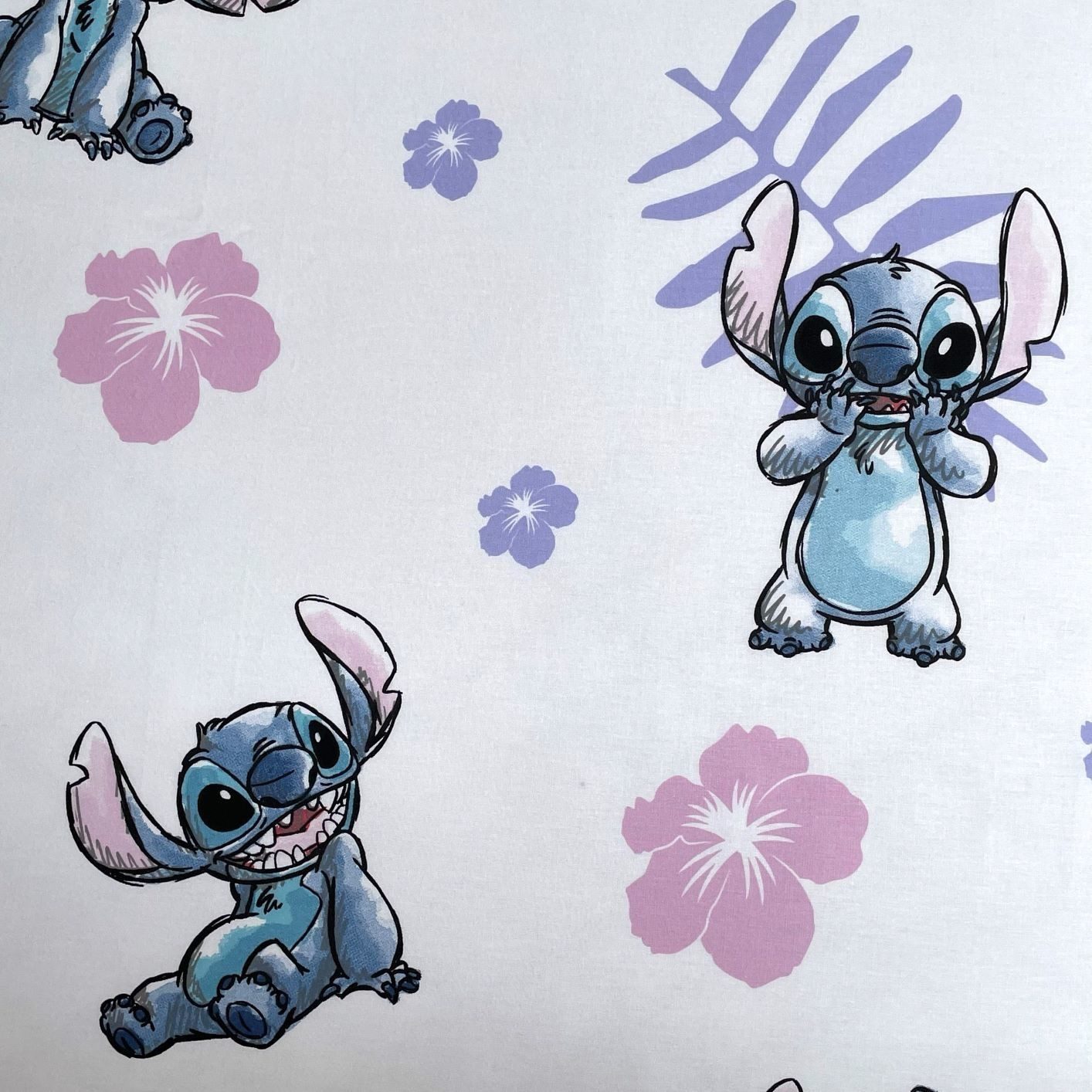 Lilo & Stitch Spannbettlaken Lilo and Stitch Spannbettlaken Größe: 90 x 200 cm 100 % Baumwolle, Baumwolle, Gummizug: in den Ecken, (1 Stück), Gummizug