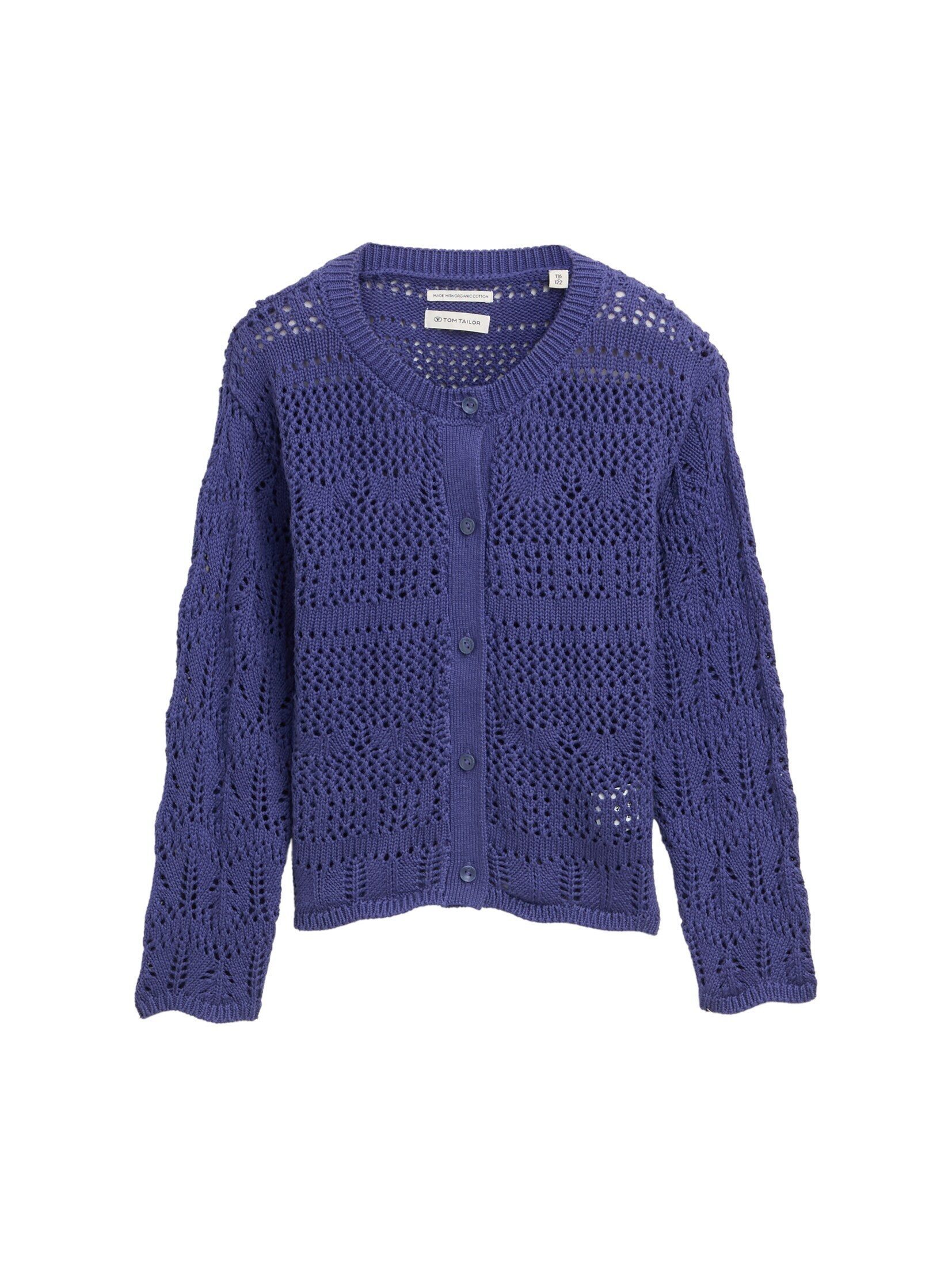 TOM TAILOR Cardigan Pullover & Strickjacken Cardigan mit Lochmuster