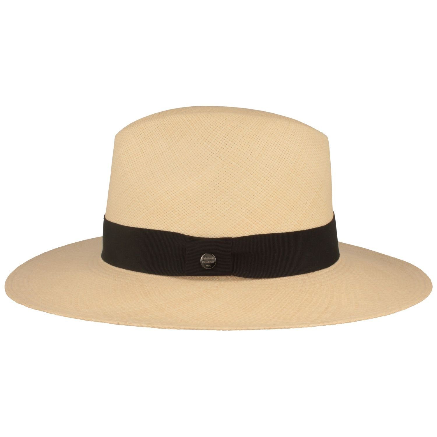 Breiter Strohhut feiner original Panama Hut günstig online kaufen