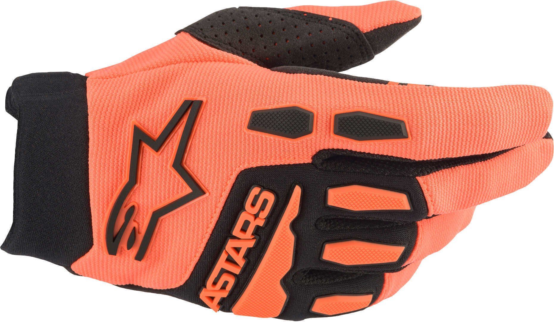Motocross Bore Motorradhandschuhe Alpinestars Orange/Black Full Handschuhe