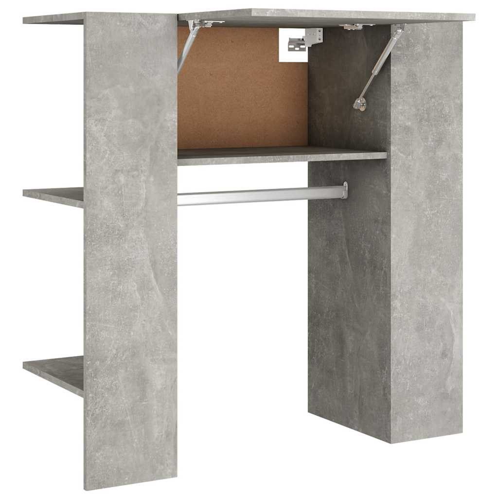 vidaXL Kompaktgarderobe Flurschrank Betongrau 97,5x37x99 cm Holzwerkstoff (1-St)