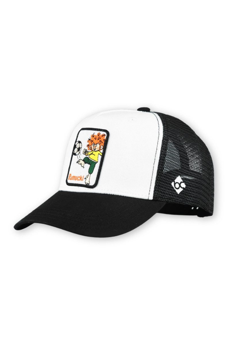 Bavarian Caps Schiebermütze Basecap - PUMUCKL FUSSBALL EDITION II schwarz/w günstig online kaufen