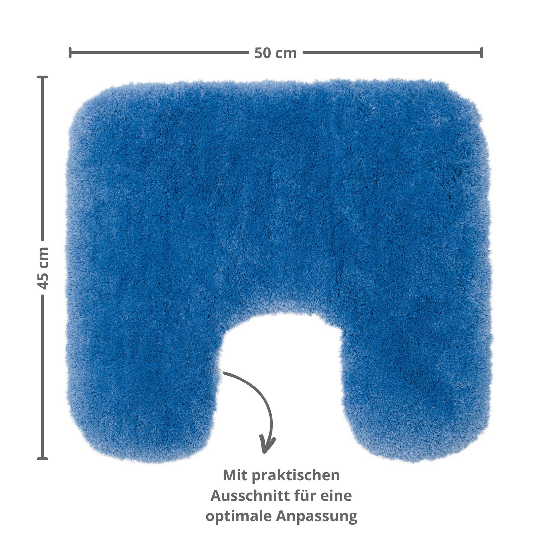 liebling Badematte Superior, rutschhemmend beschichtet, schnell trocknend, strapazierfähig, fußbodenheizungsgeeignet, Polyester, mit Ausschnitt, kuschelig weiches Polyester, in vielen verschiedenen Größen und Farben