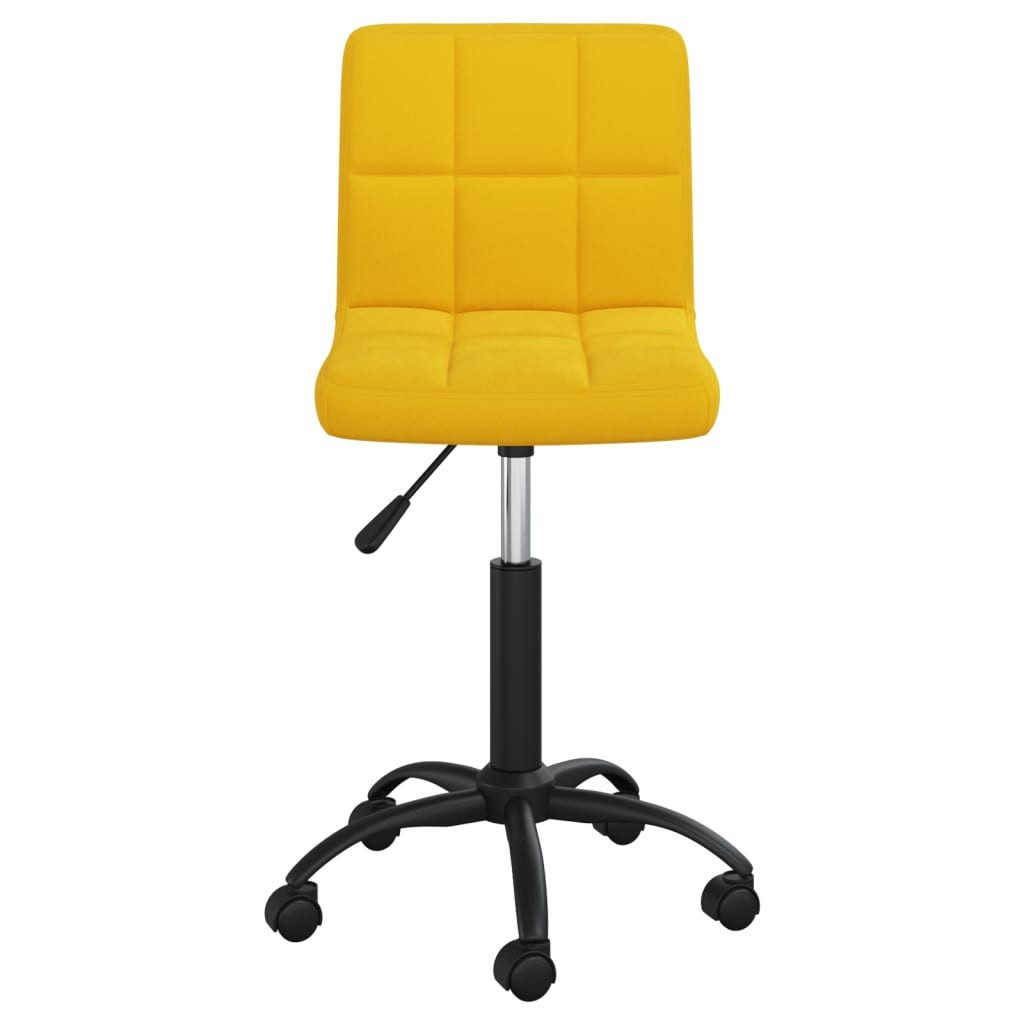 vidaXL Bürostuhl Bürostuhl Drehbar Senfgelb Samt günstig online kaufen