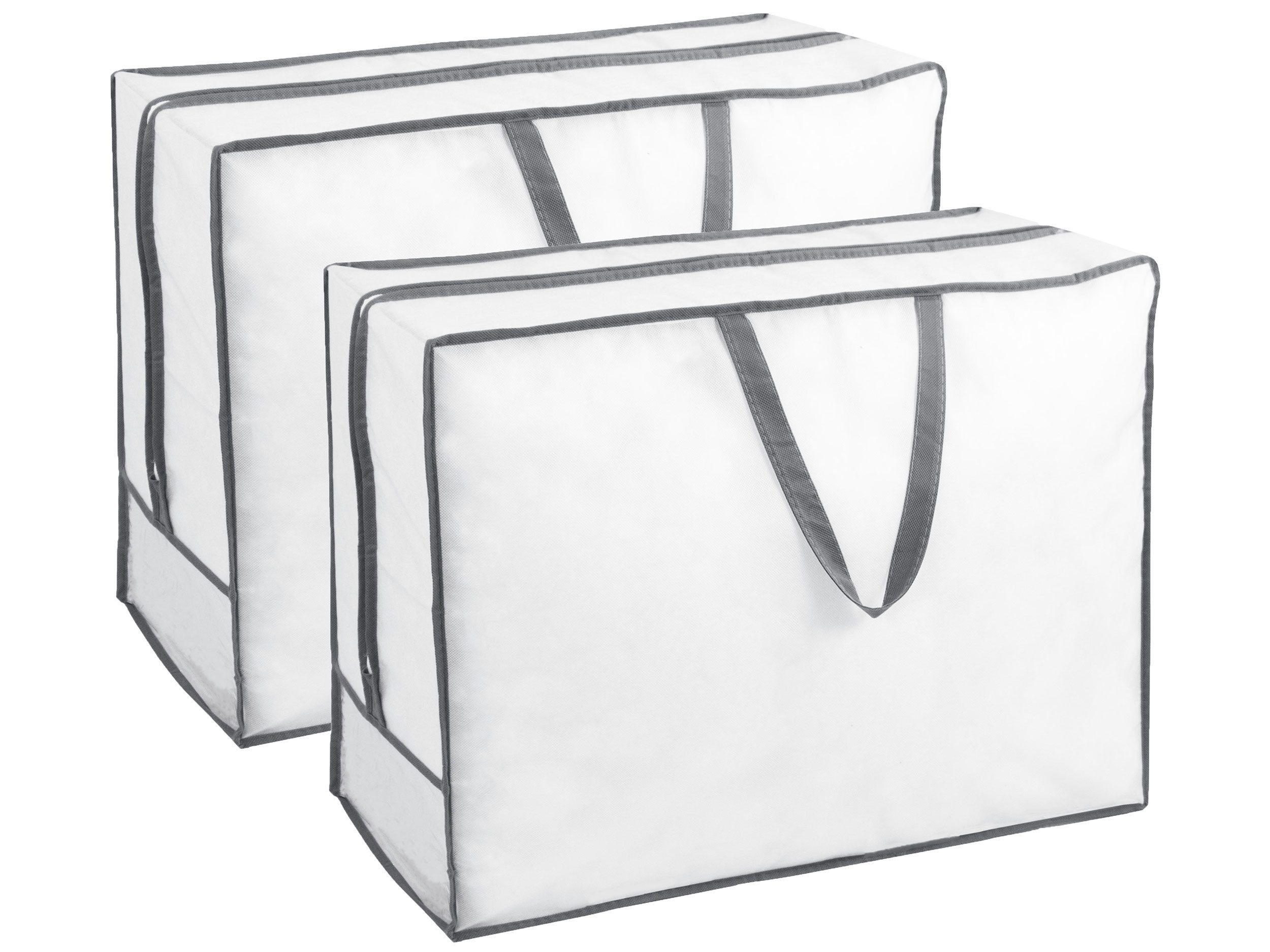 ZOLLNER Aufbewahrungstasche (Spar-Set, 2-tlg), 100% Vlies, atmungskativ, 2-Wege-Reißverschluss