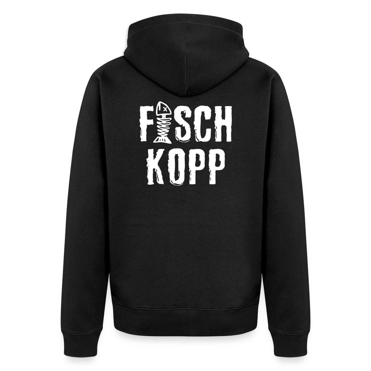 Spreadshirt Sweatjacke Fischkopp Fisch Mundart Urlaub Küste Kapuzenjacke Herren (1-tlg)