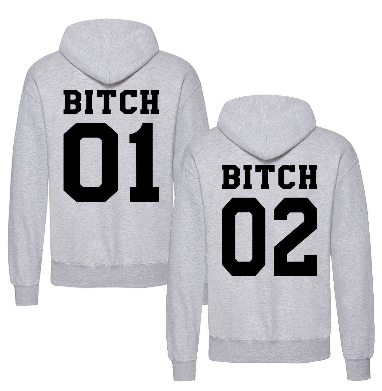 Kapuzenpullover BFF Best Friends Damen Hoodie Pullover