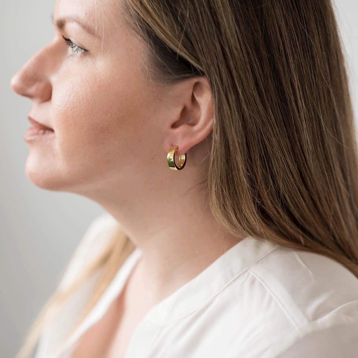 Materia Klappcreolen Gold Damen 18mm SO-471, günstig online kaufen