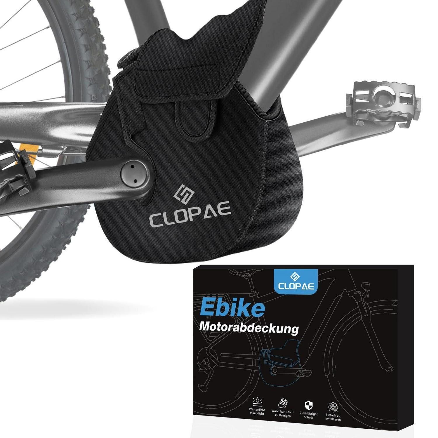 LuxusKollektion Motor-Schutzhülle E-Bike Motorabdeckung Neopren wasserdicht für Mittelmotor Klett