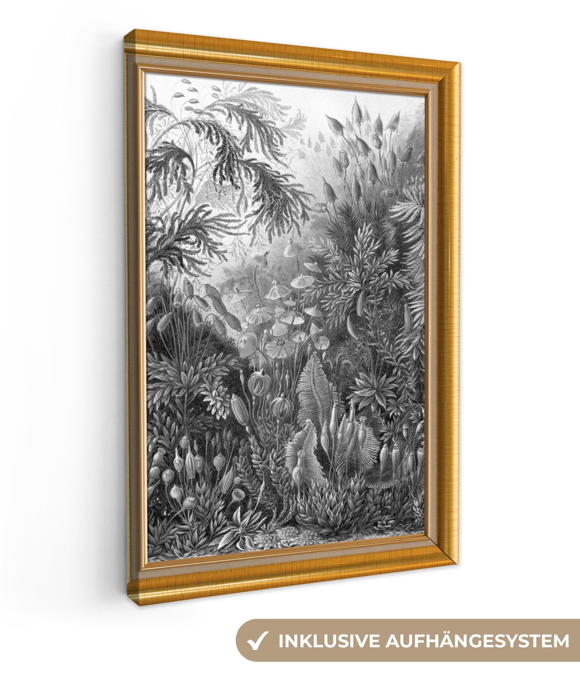 OneMillionCanvasses® Leinwandbild Kunst - Maler - Gold - Liste, (1 St), Leinwandbild fertig bespannt inkl. Zackenaufhänger, Gemälde, 20x30 cm