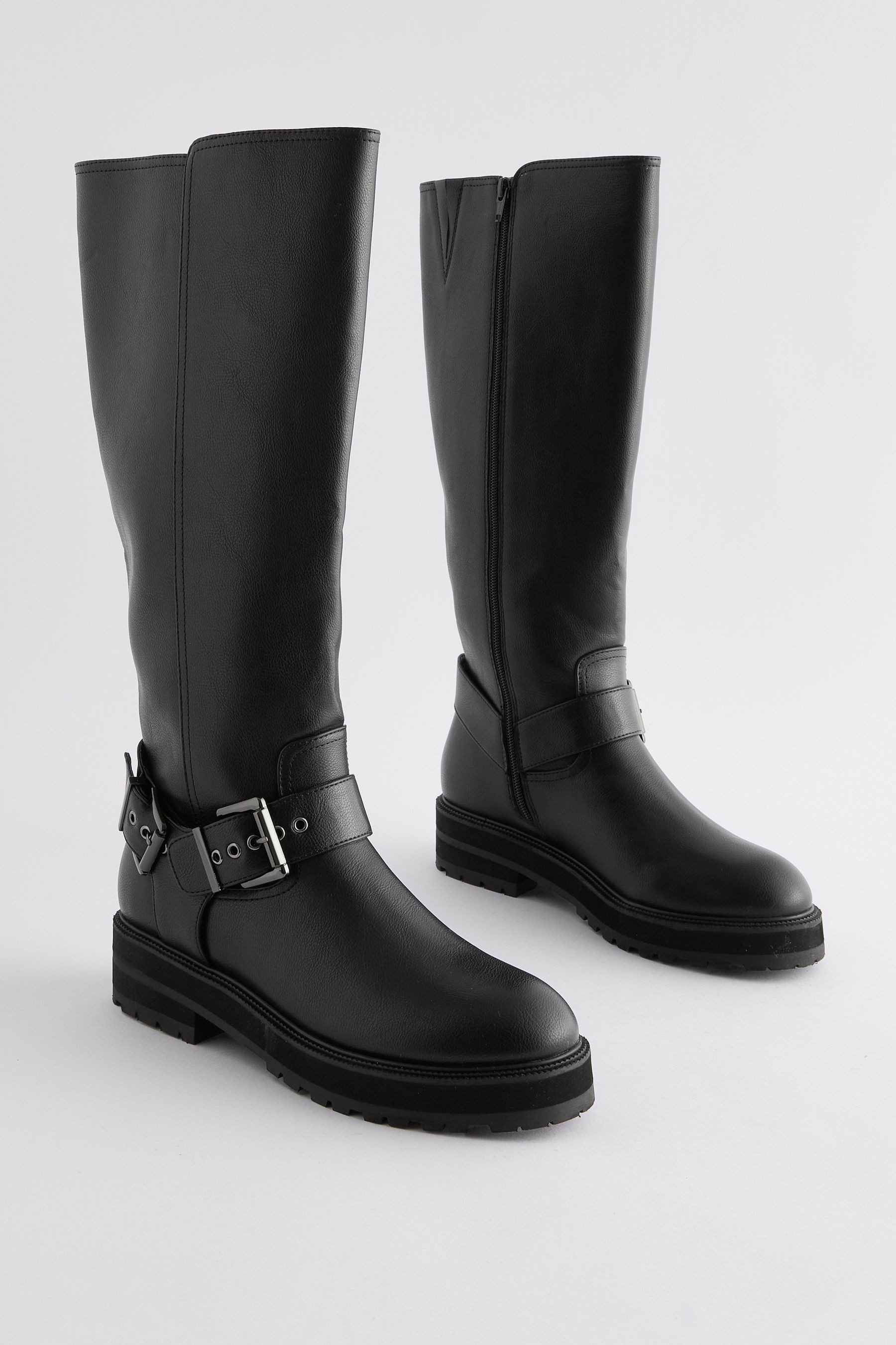 Next Forever Comfort® Kniehohe Biker-Stiefel Bikerboots günstig online kaufen